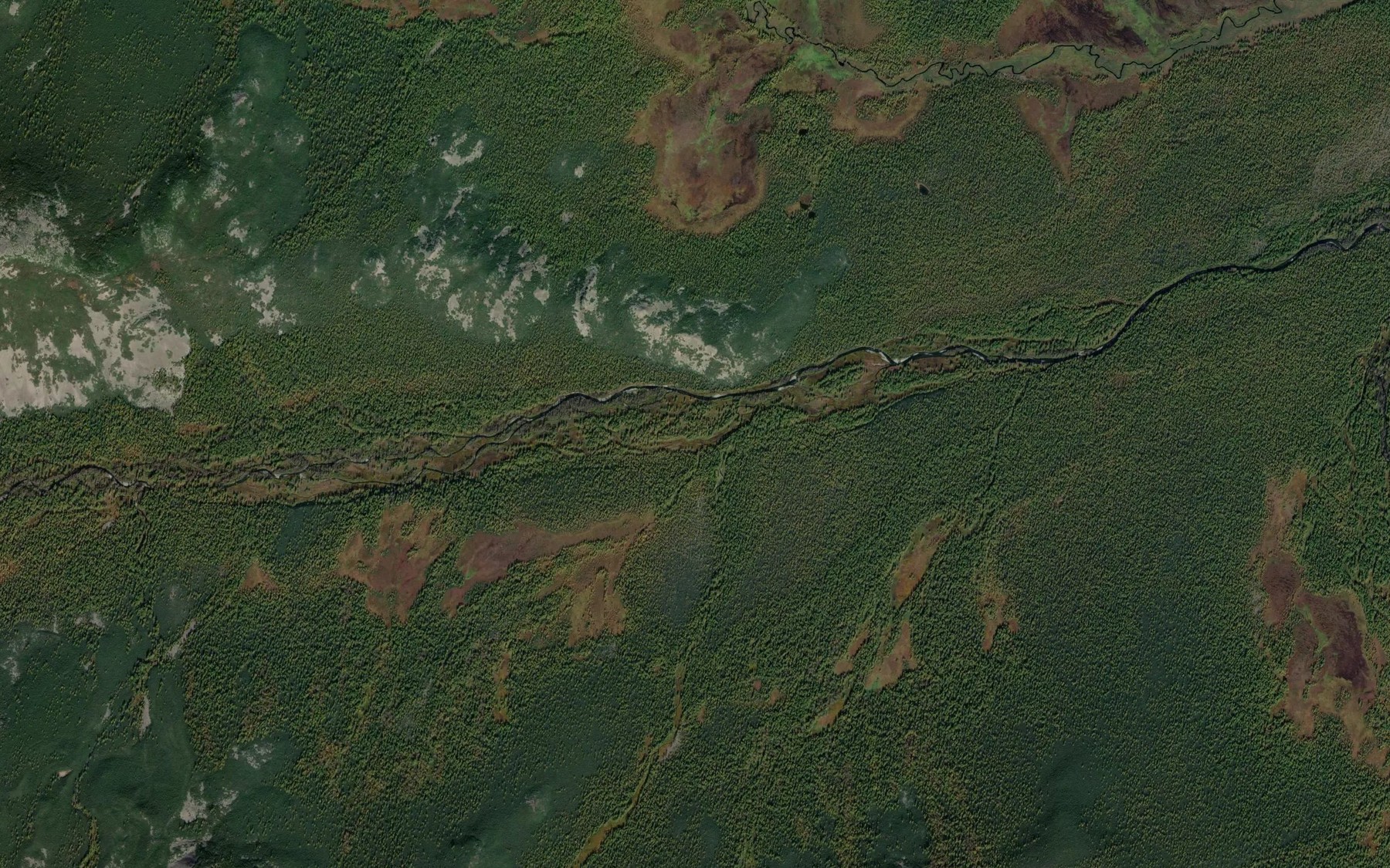 Satellite map of the Pritok