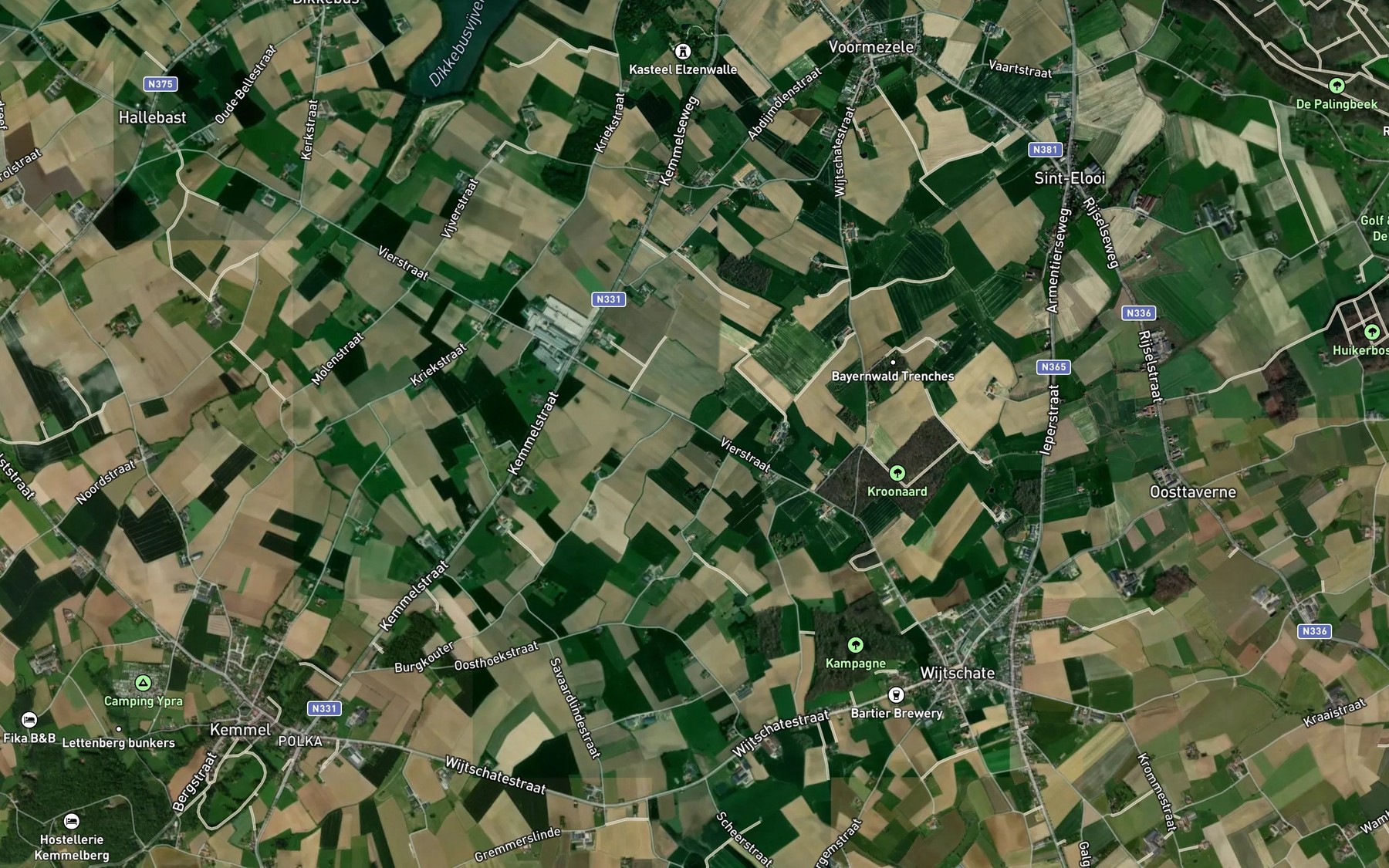 Satellite map of the Haringebeek