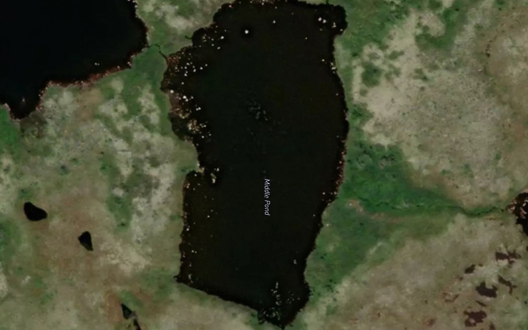 Satellite map of the Middle Pond