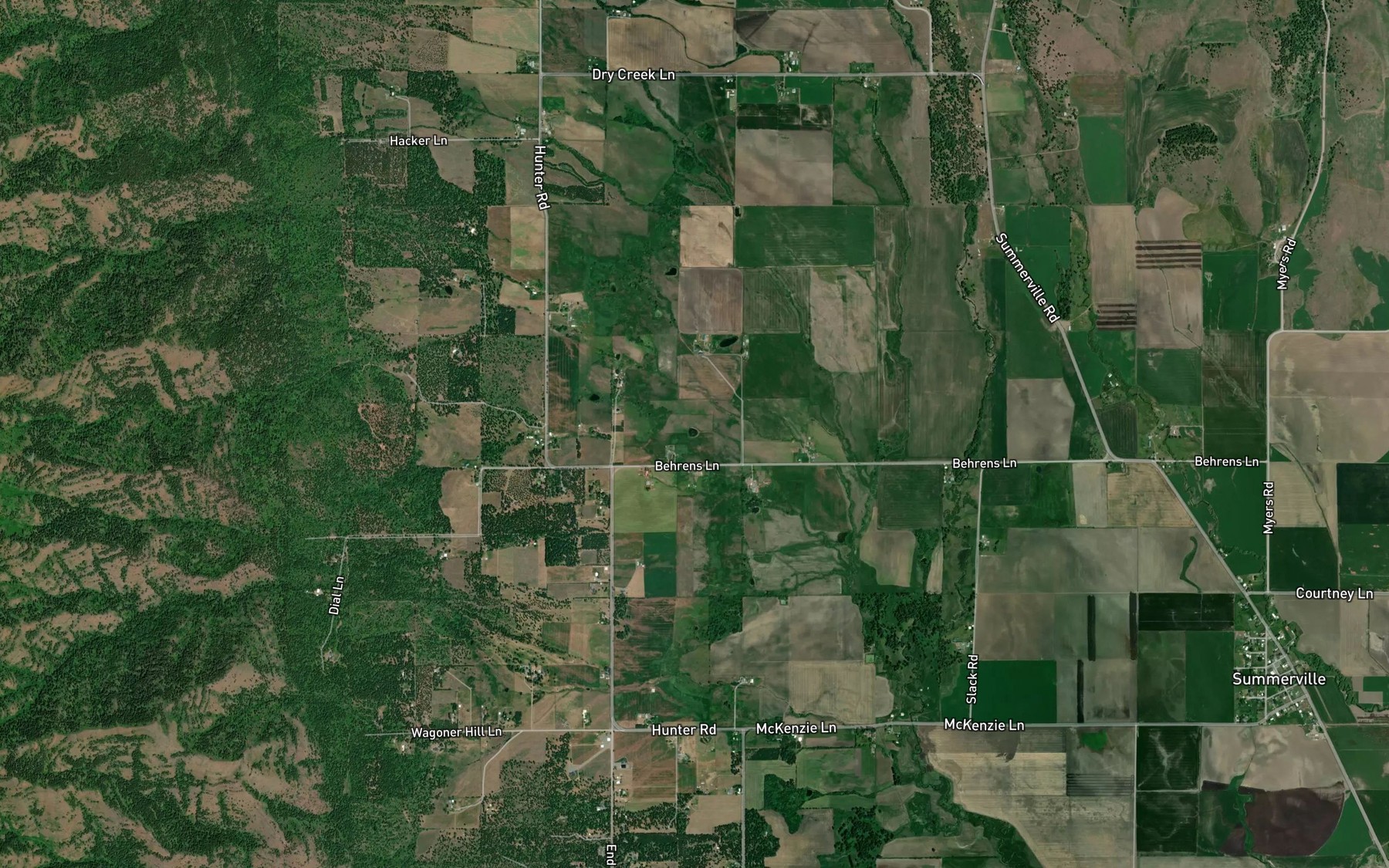 Satellite map of the Arnoldus Pond