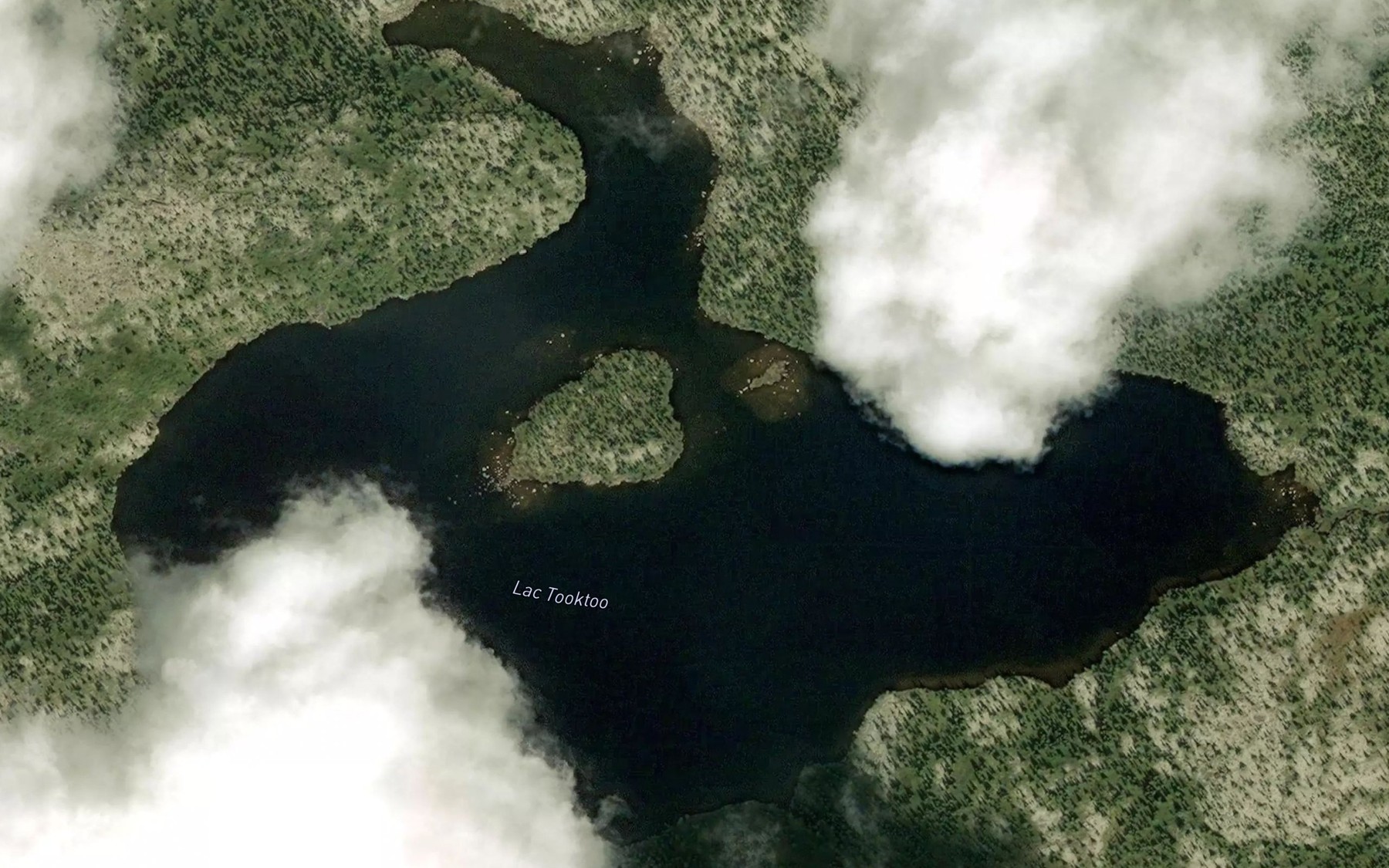 Satellite map of the Lac Tooktoo