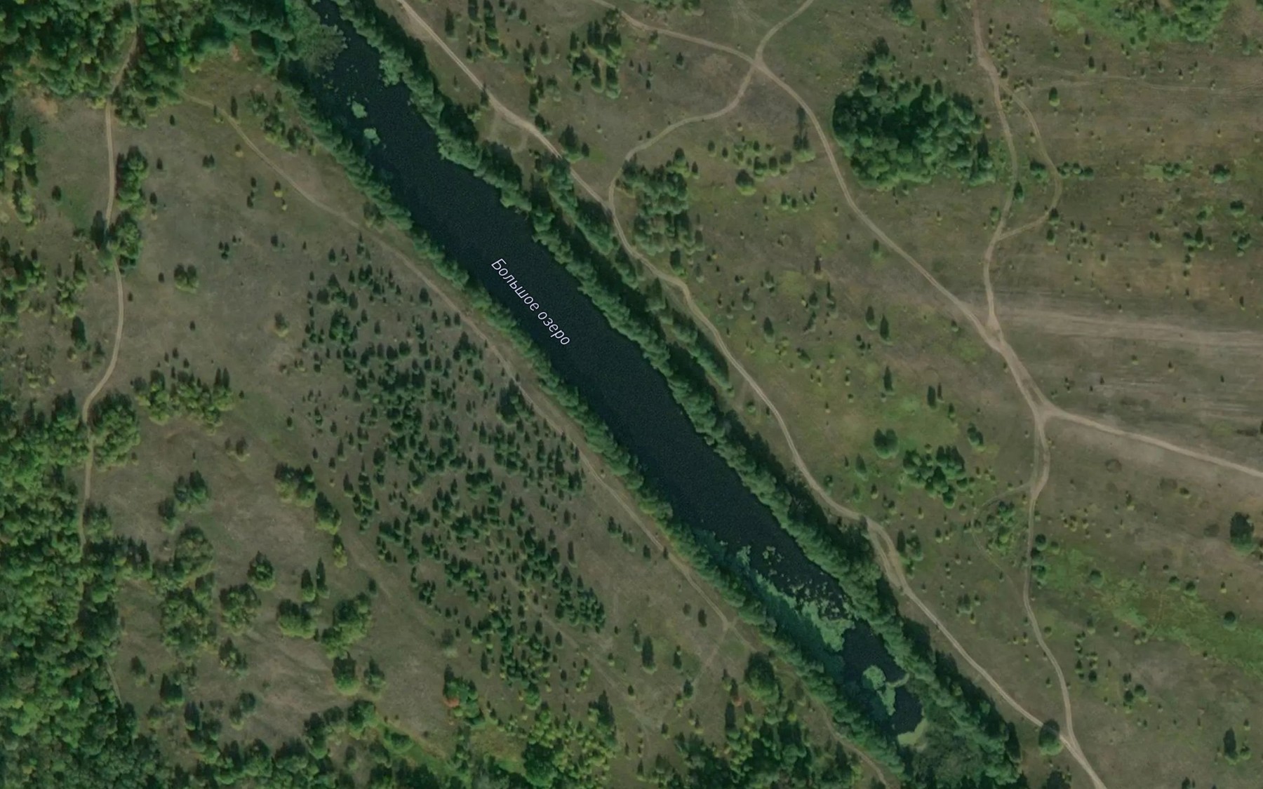 Satellite map of the Ozero Bol'shoye