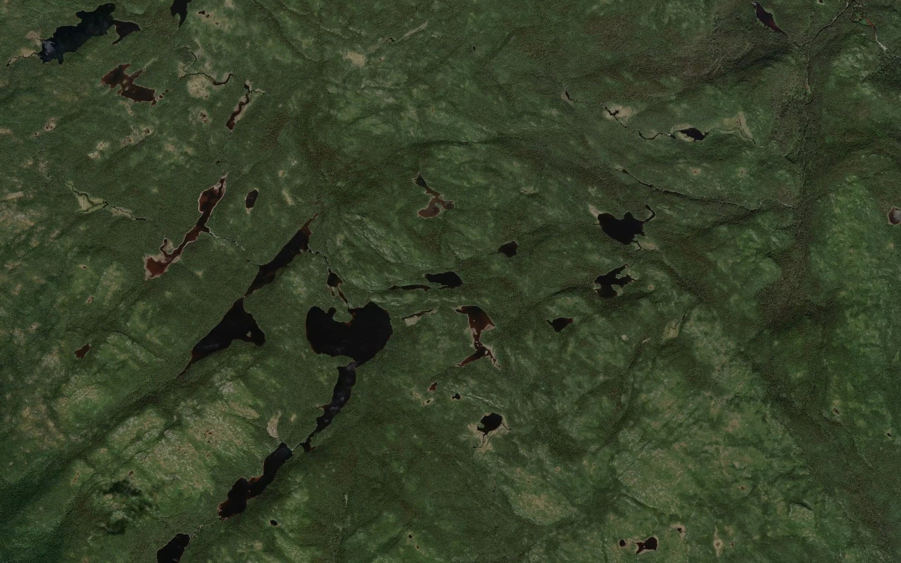 Satellite map of the Lac Sansregret