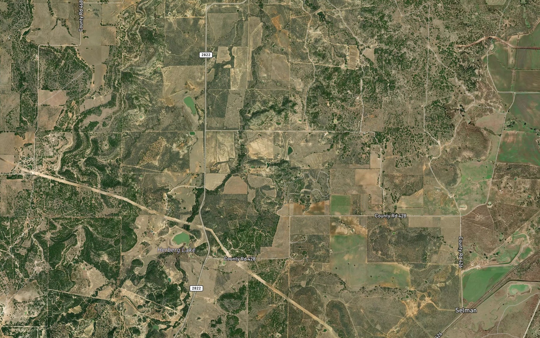 Satellite map of the Soil Conservation Service Site 2 Reservoir
