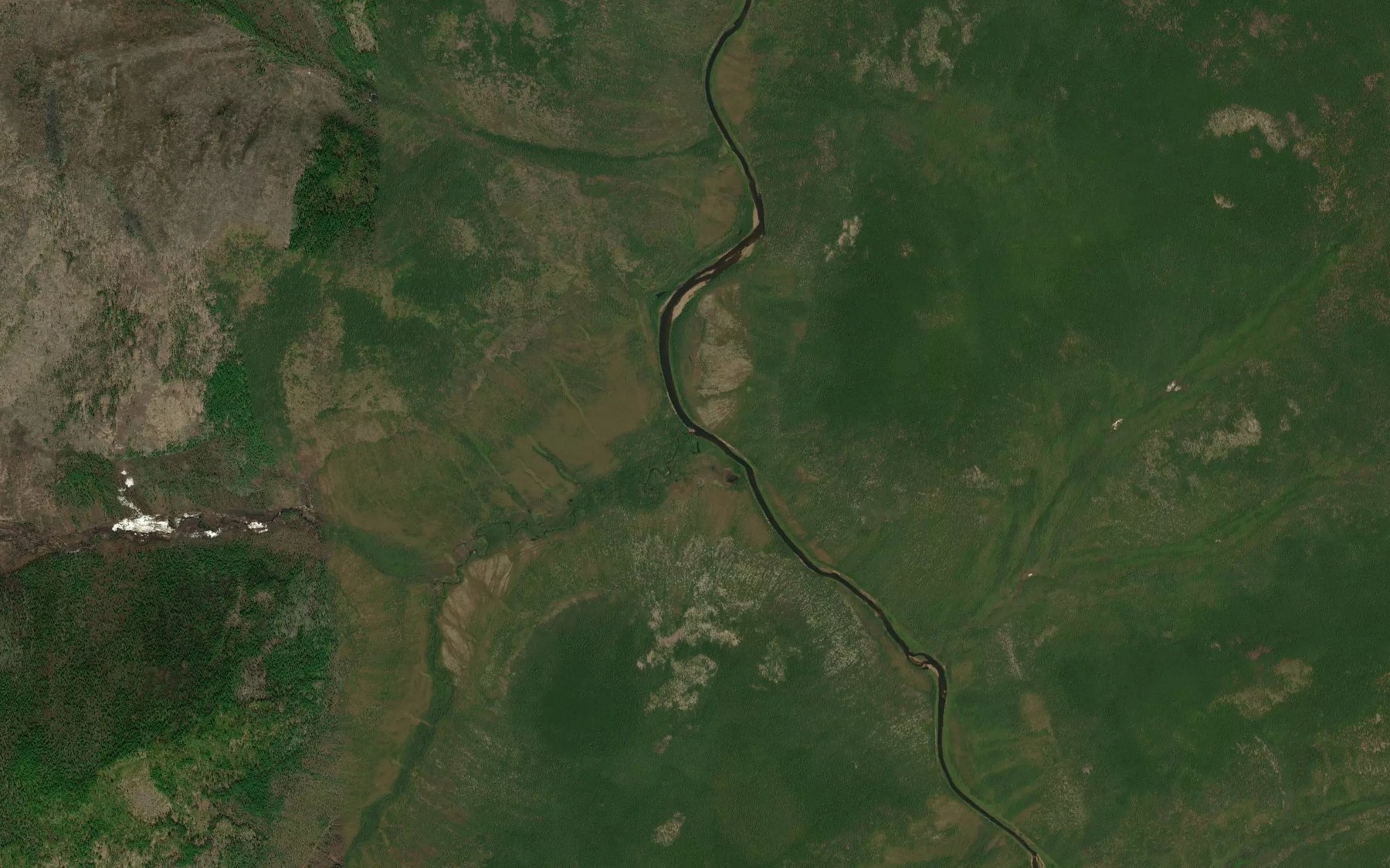 Satellite map of the Levyy Kurunkan