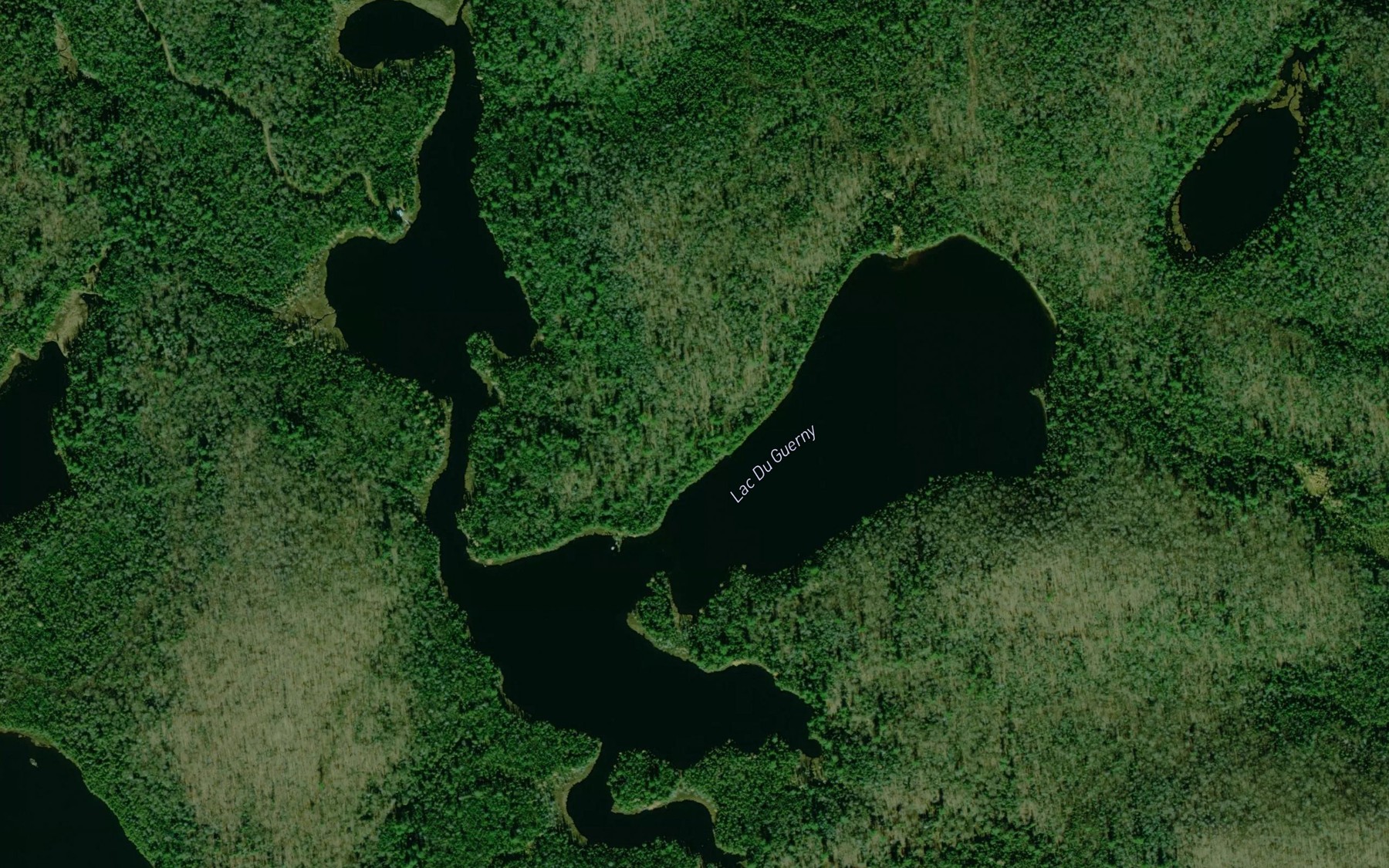 Satellite map of the Lac Du Guerny