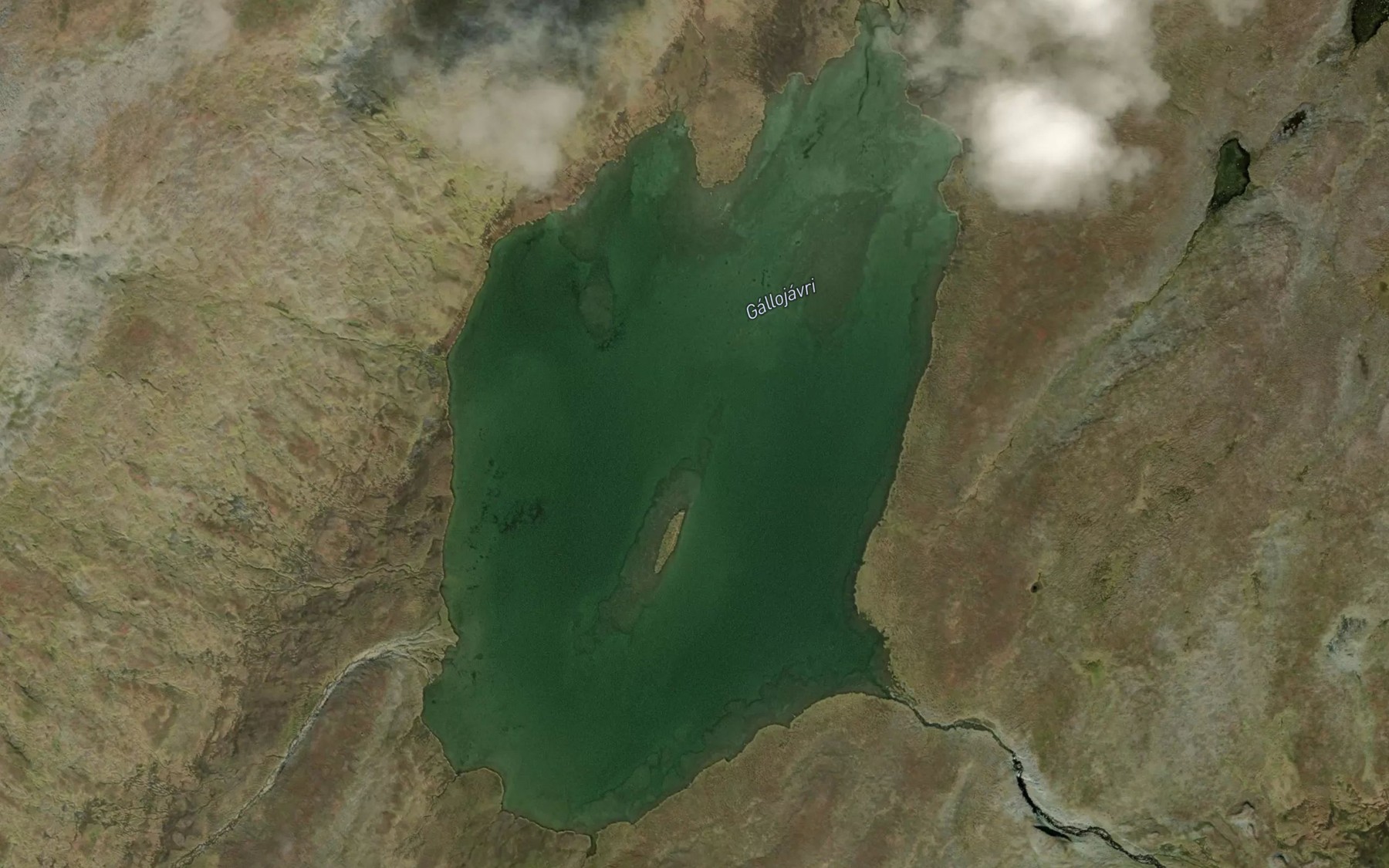 Satellite map of the Gallujavri