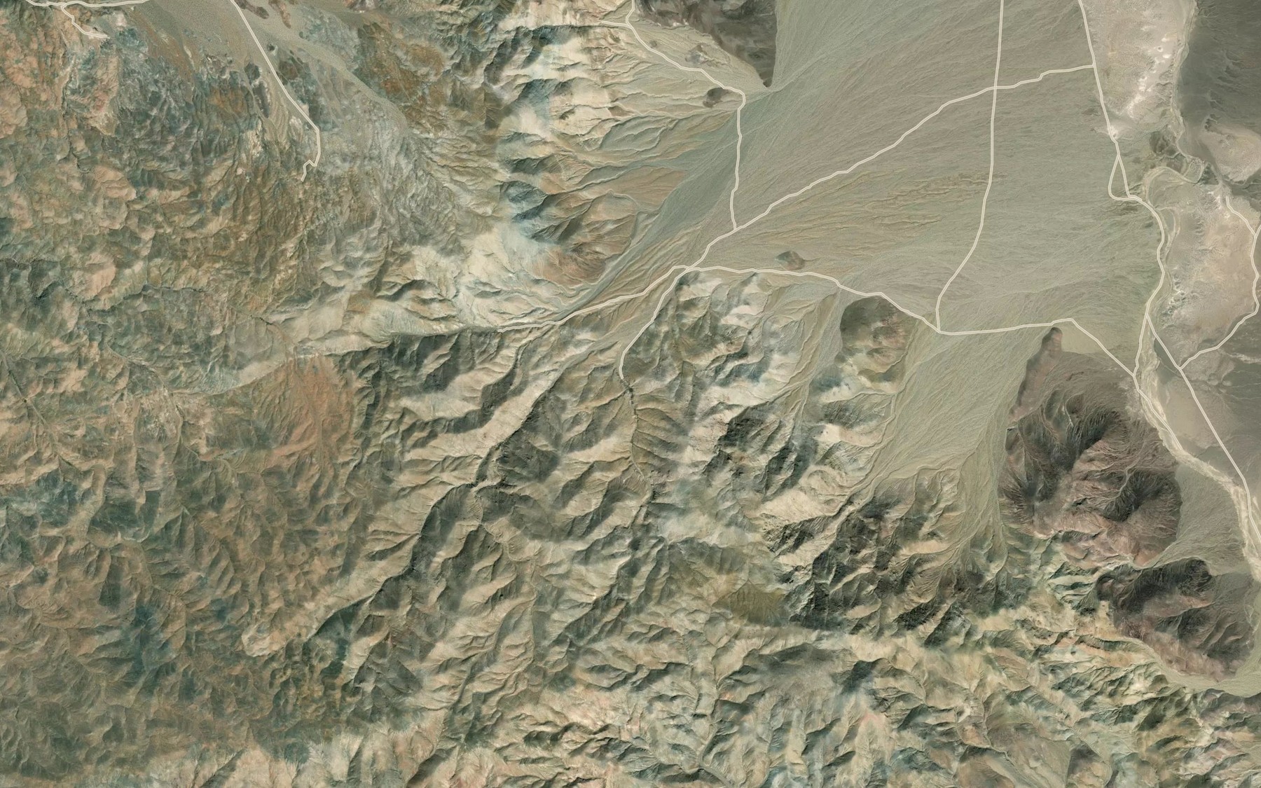 Satellite map of the Early Spring