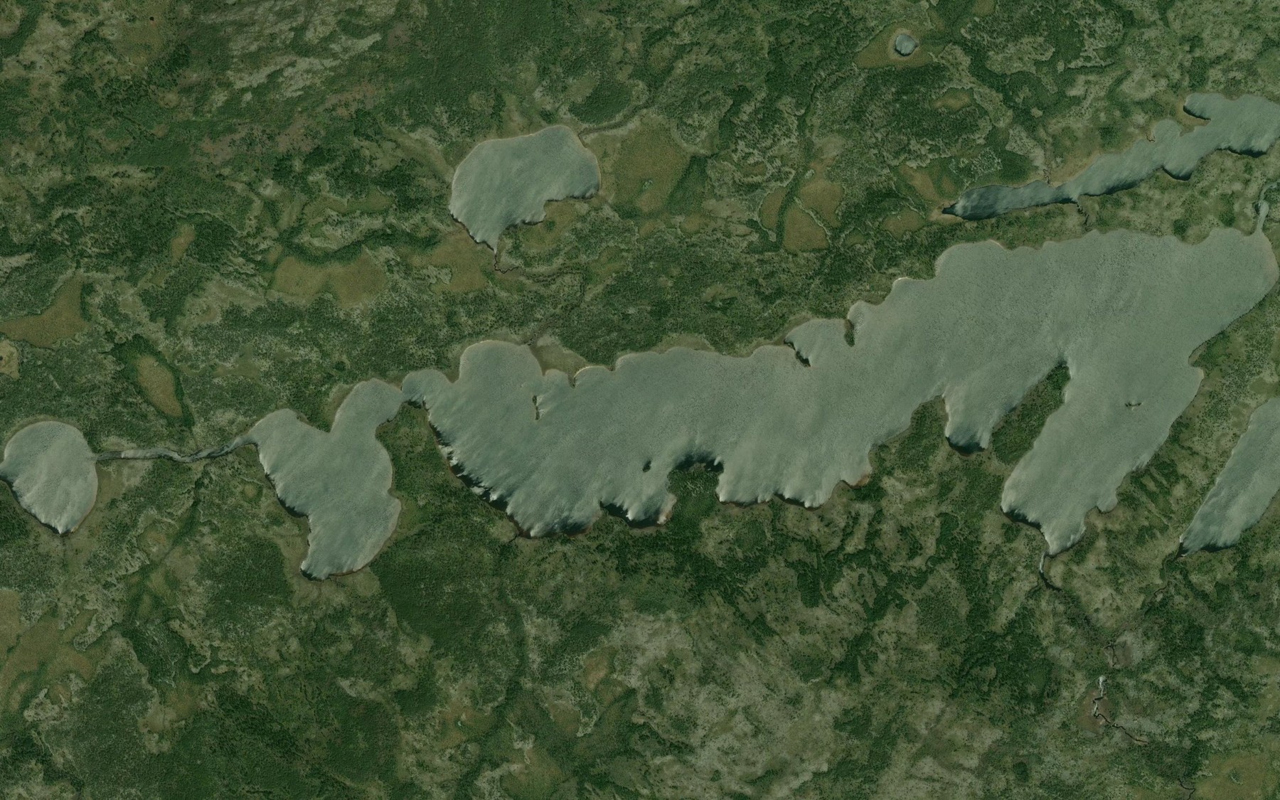 Satellite map of the Lac Saint-Poncy