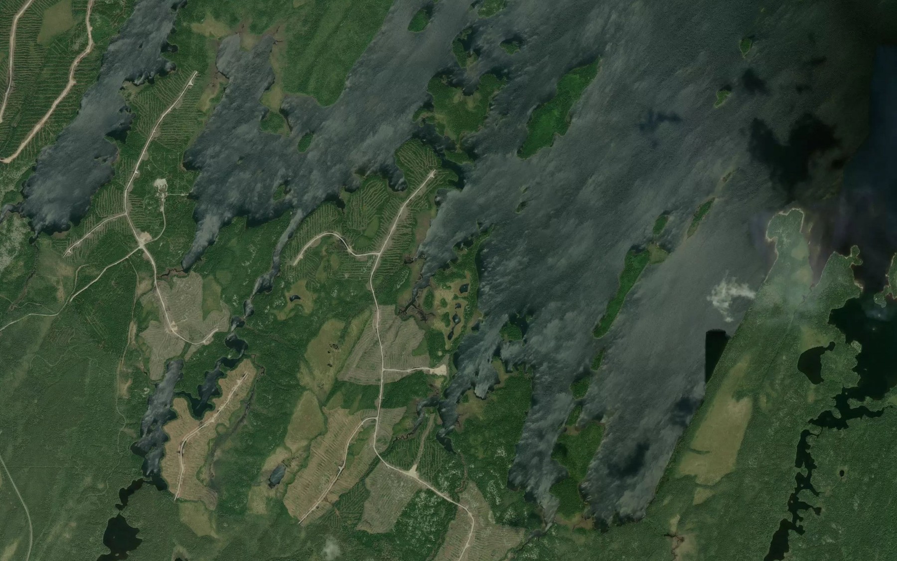 Satellite map of the Premiere Baie