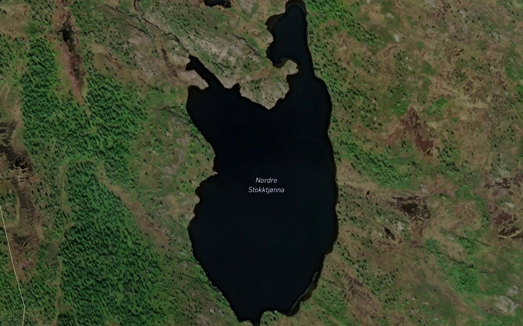 Satellite map of the Stokktjorna,nordre