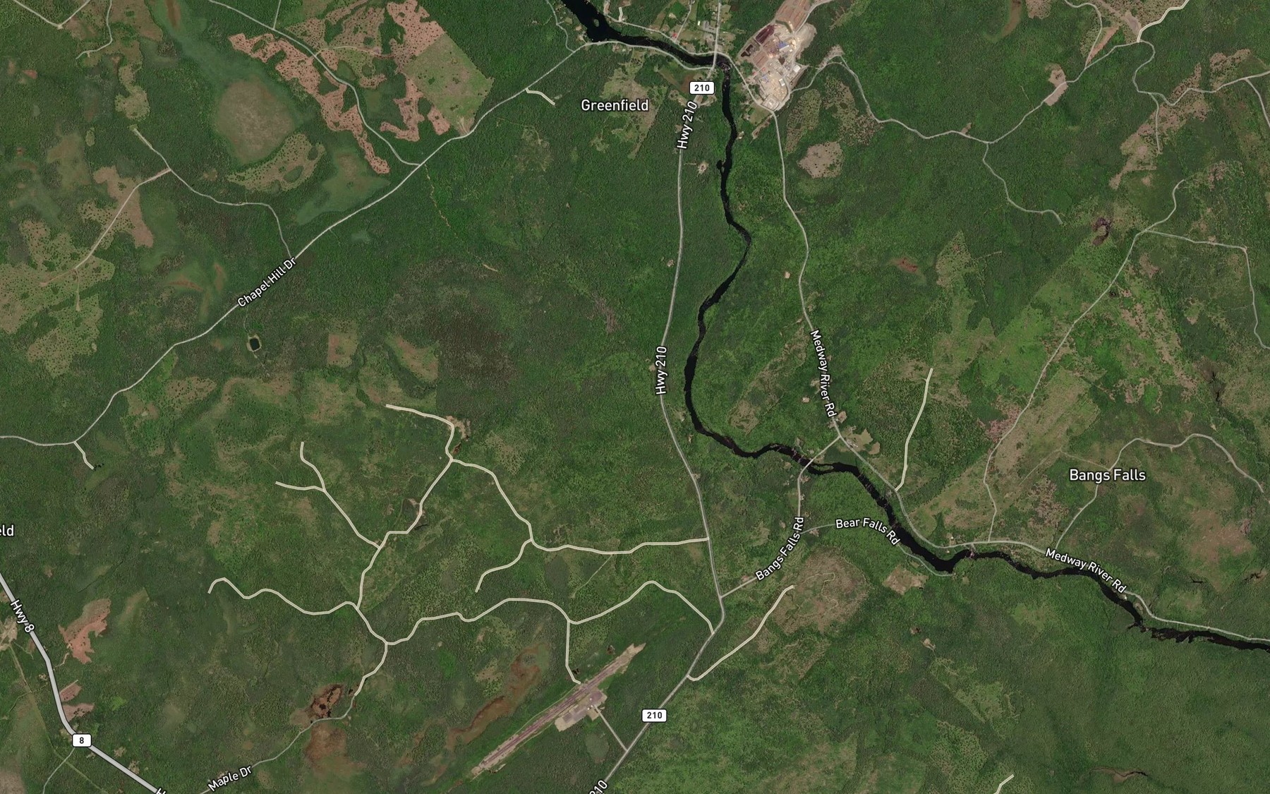 Satellite map of the Upper Black Rattle