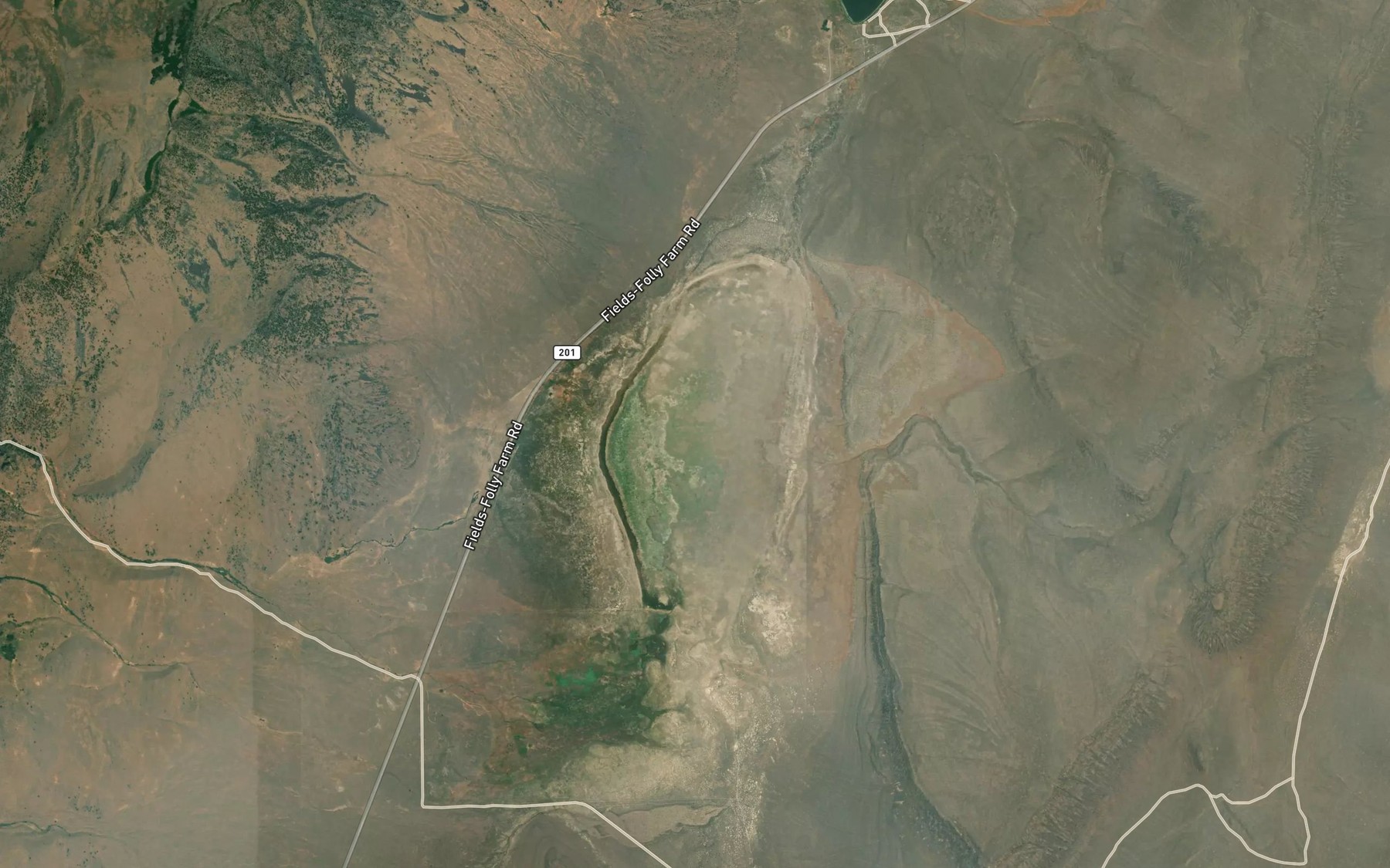 Satellite map of the Tudor Lake