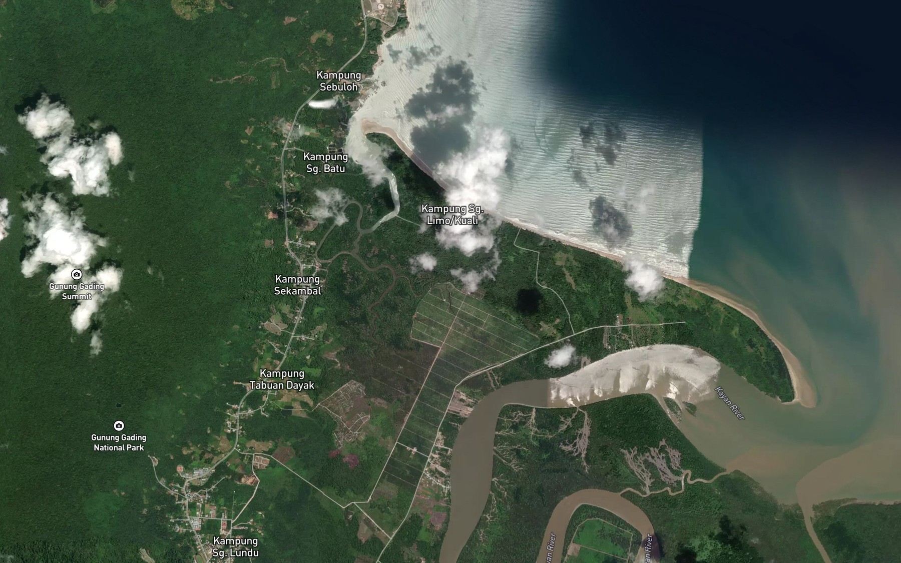 Satellite map of the Loba Sekambal