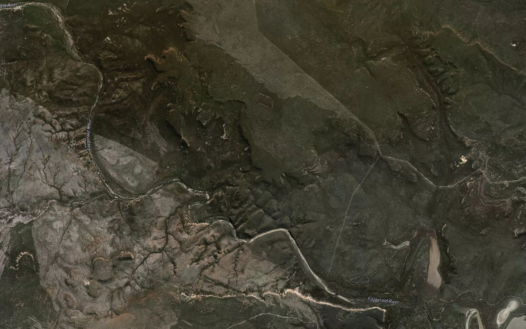 Satellite map of the Echo Glen