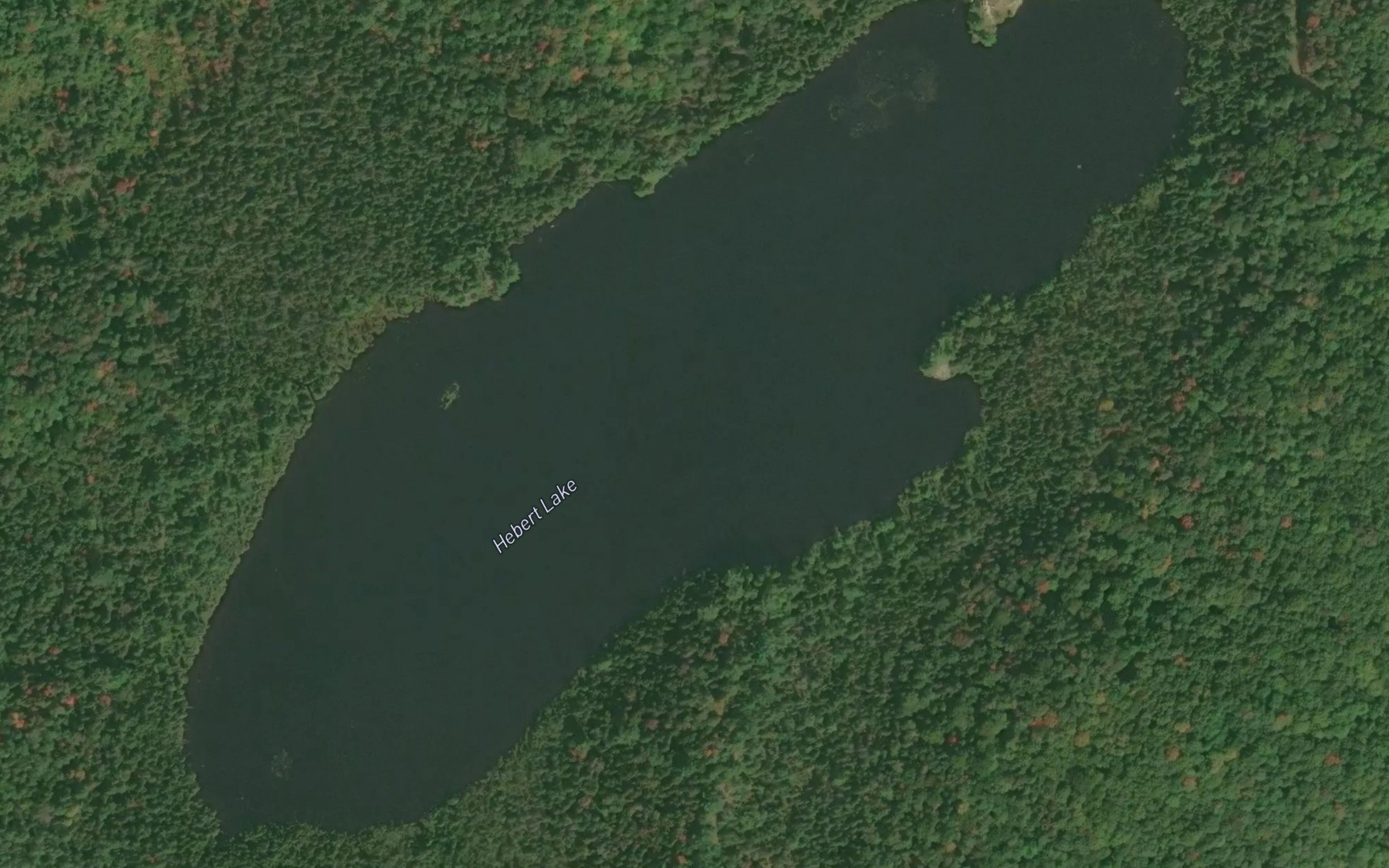 Satellite map of the Hebert Lake
