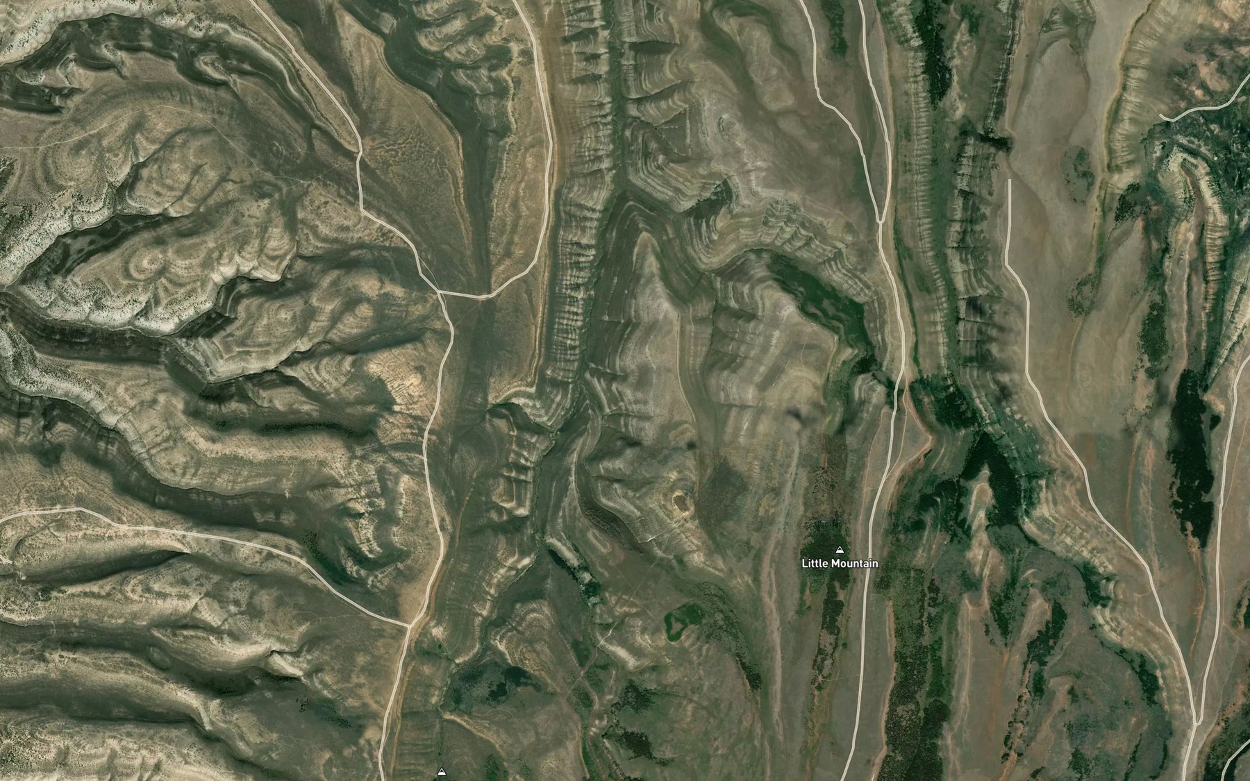 Satellite map of the East Fork Currant Creek