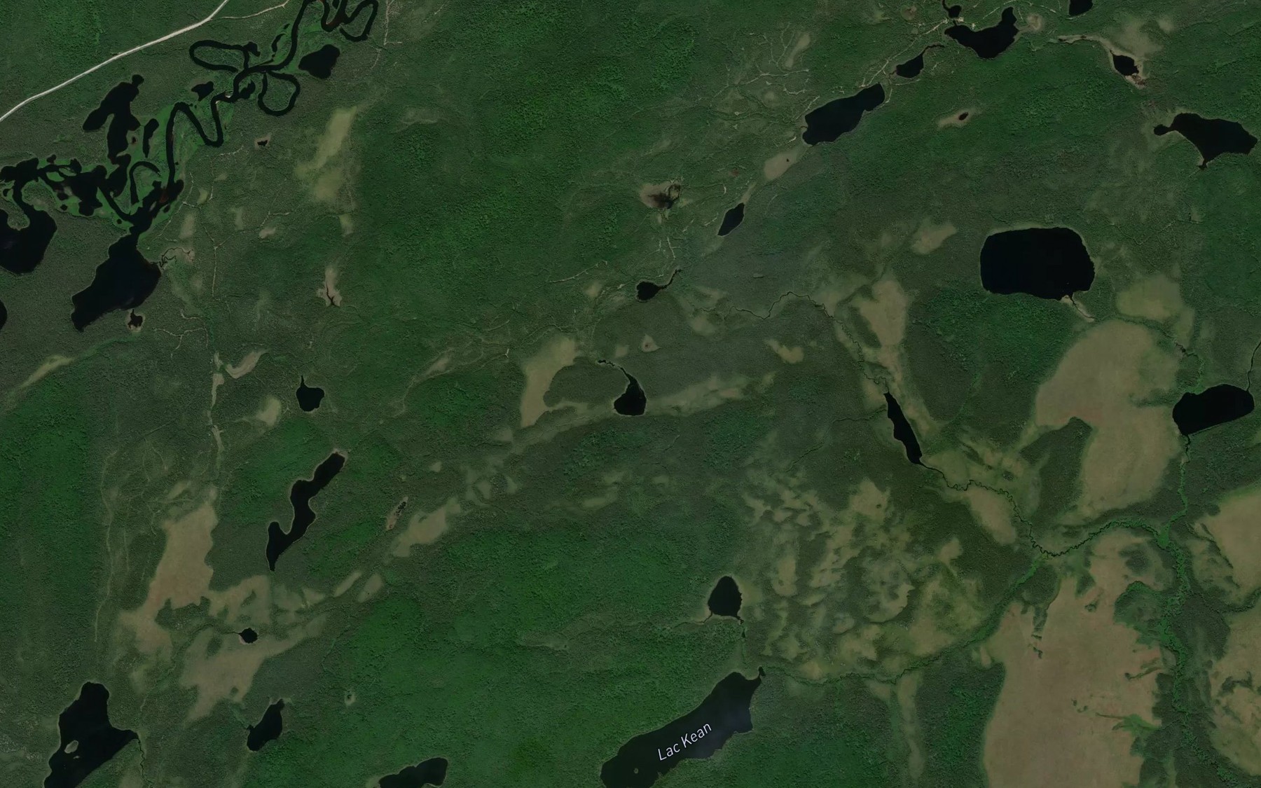 Satellite map of the Lac Klein