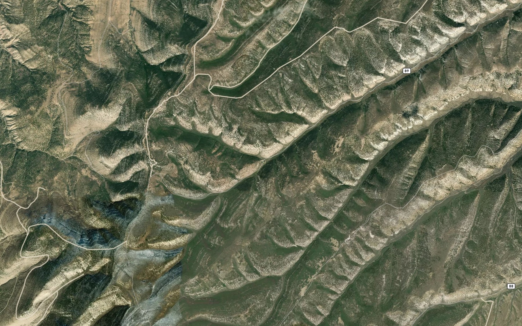 Satellite map of the Thompson Spring