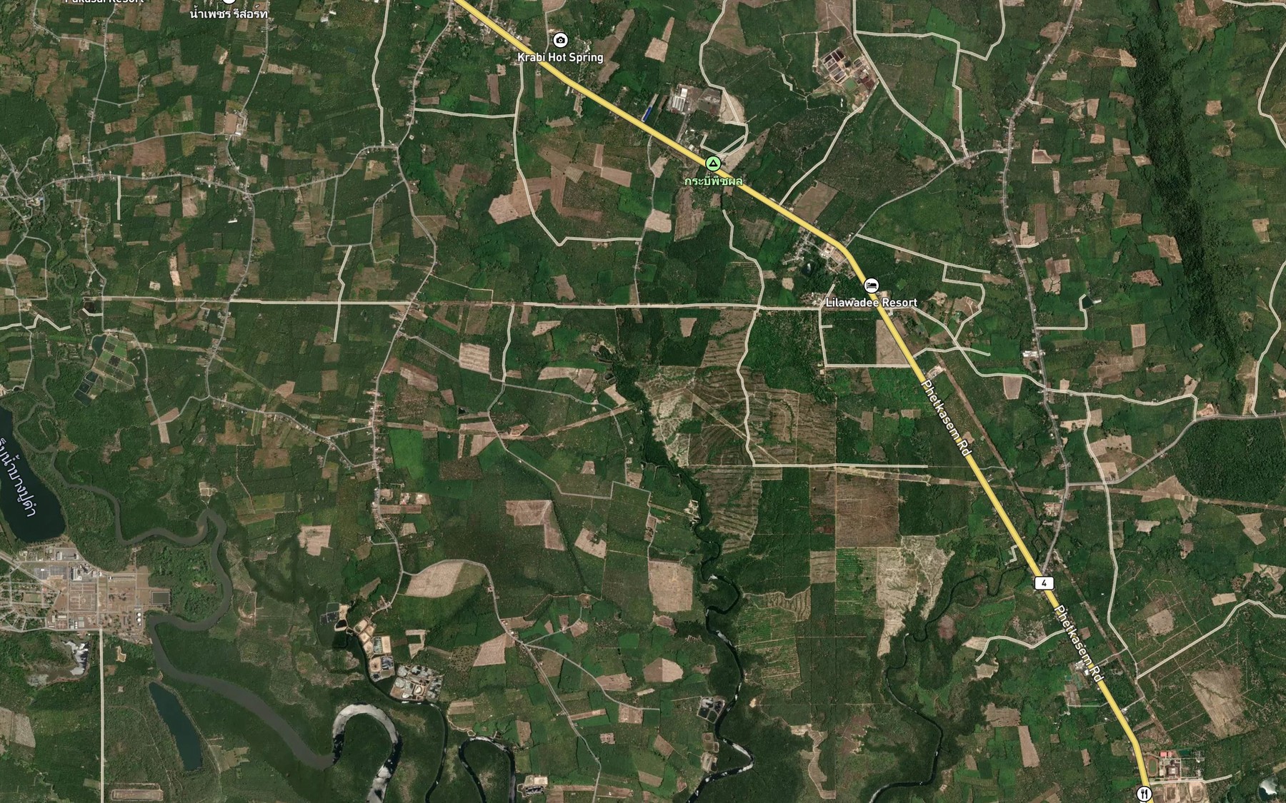 Satellite map of the Khlong Bang Phueng Noi