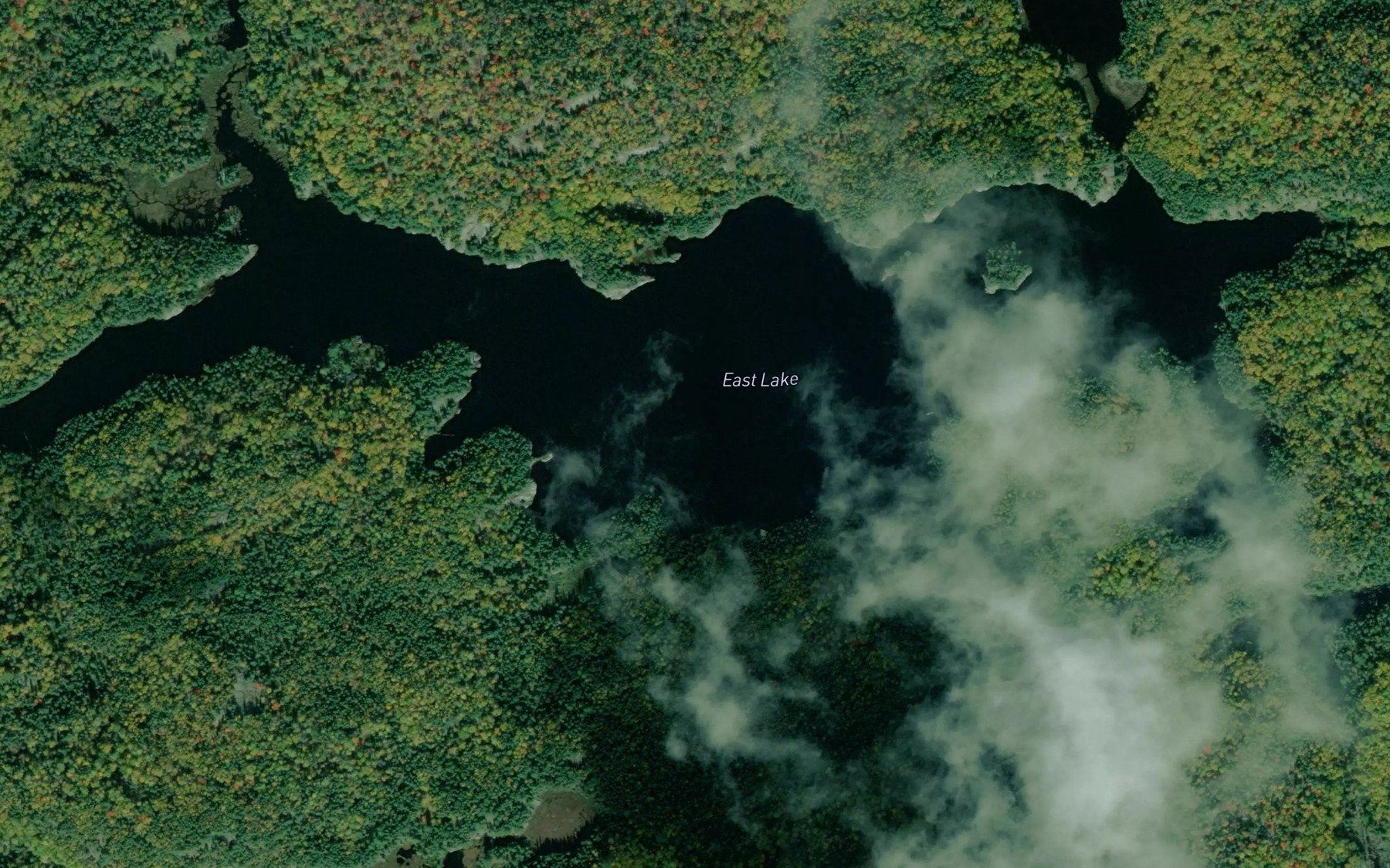 Satellite map of the East Lake