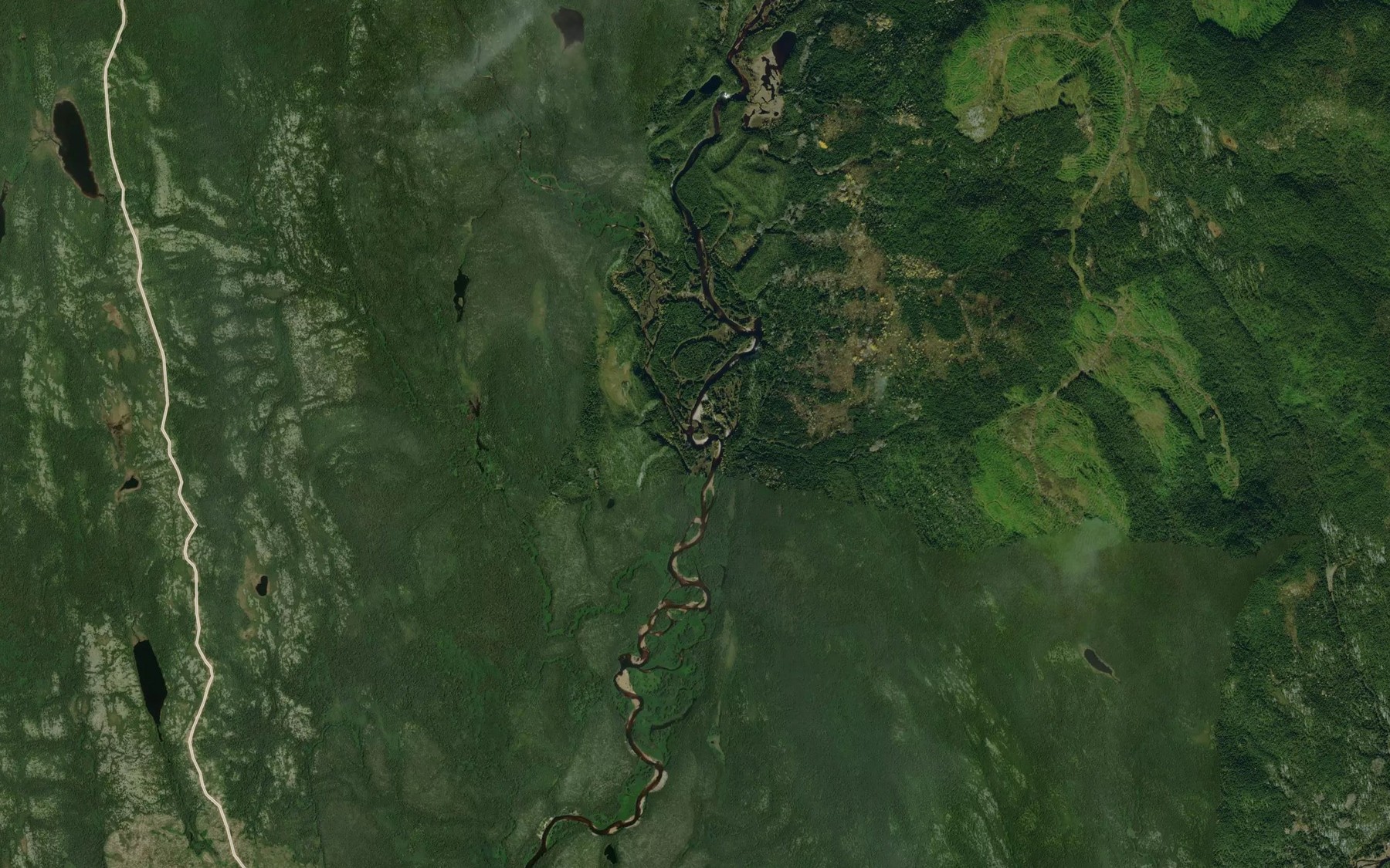 Satellite map of the Ruisseau aux Maringouins