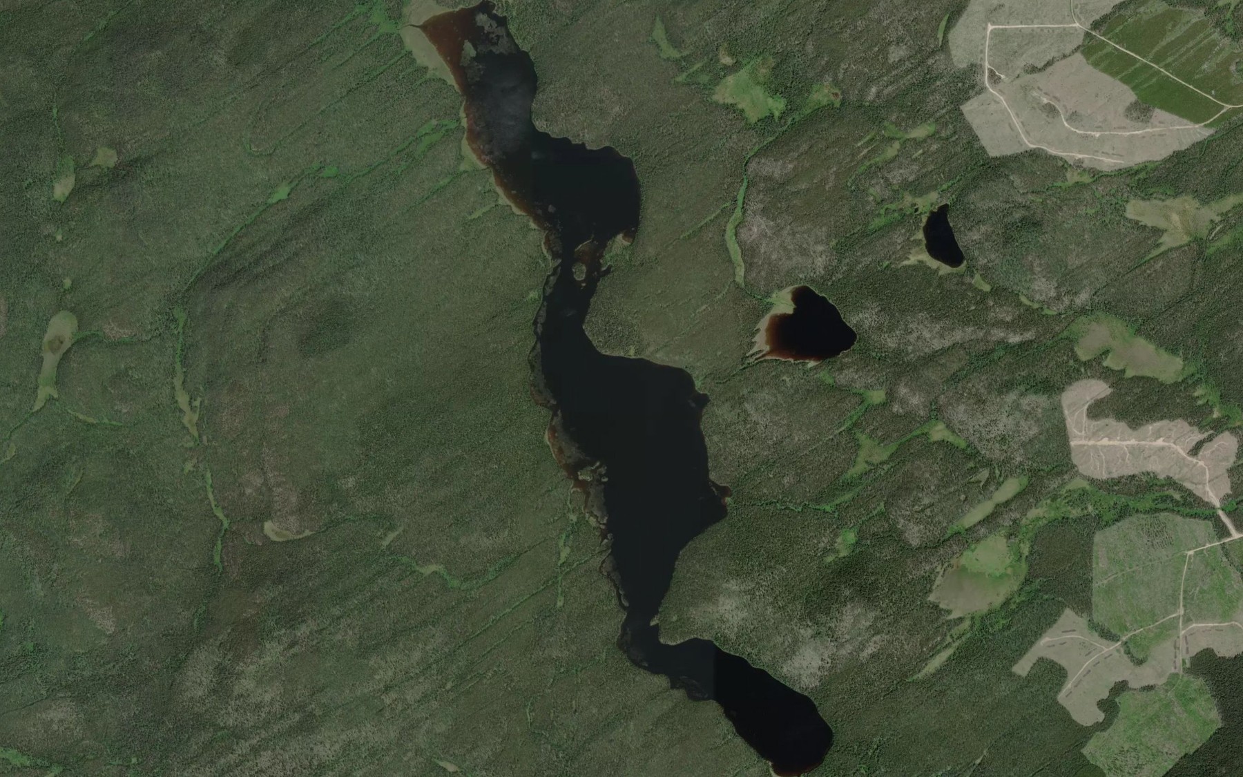 Satellite map of the Uduk Lake