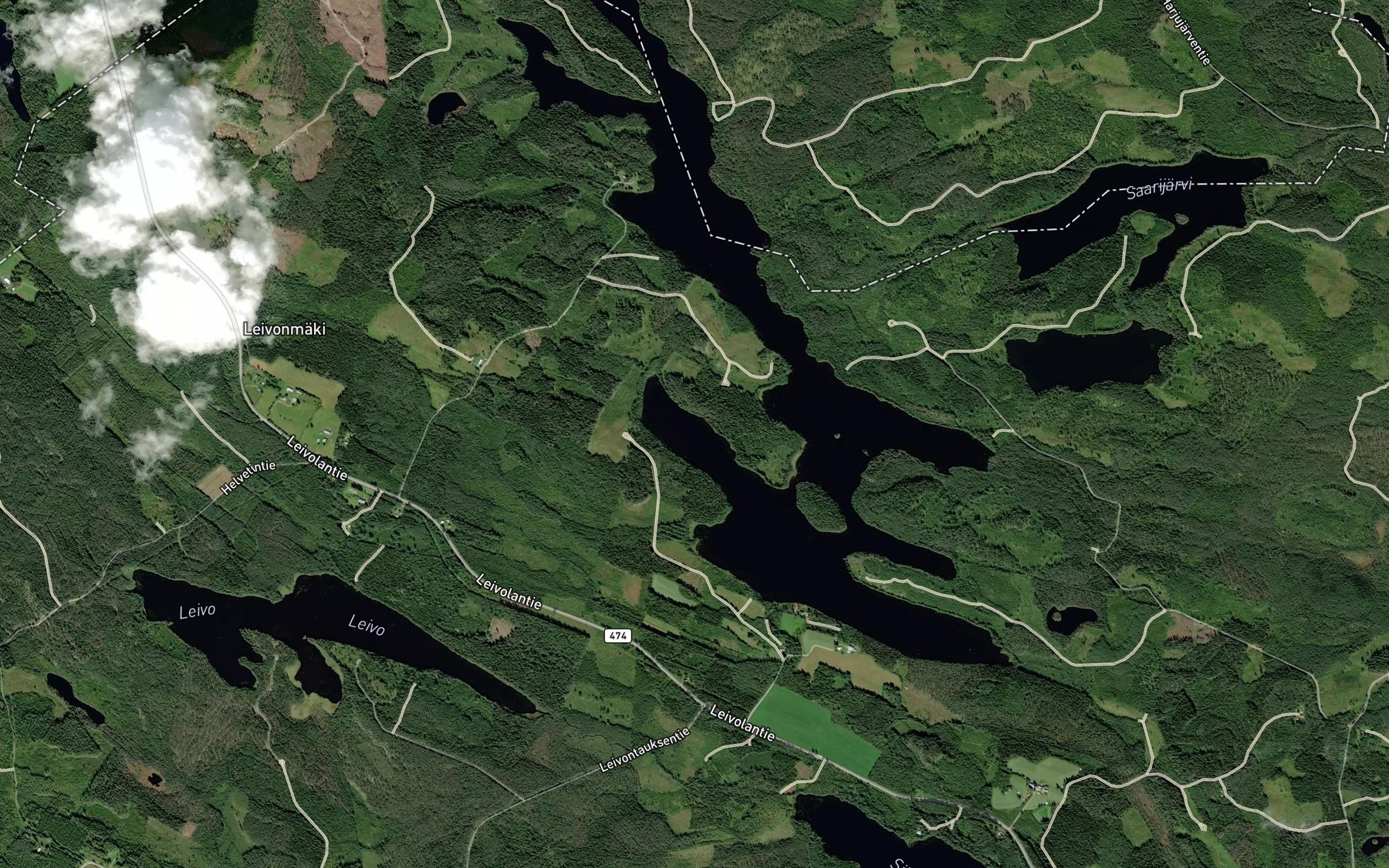 Satellite map of the Mansikkamaenlahti