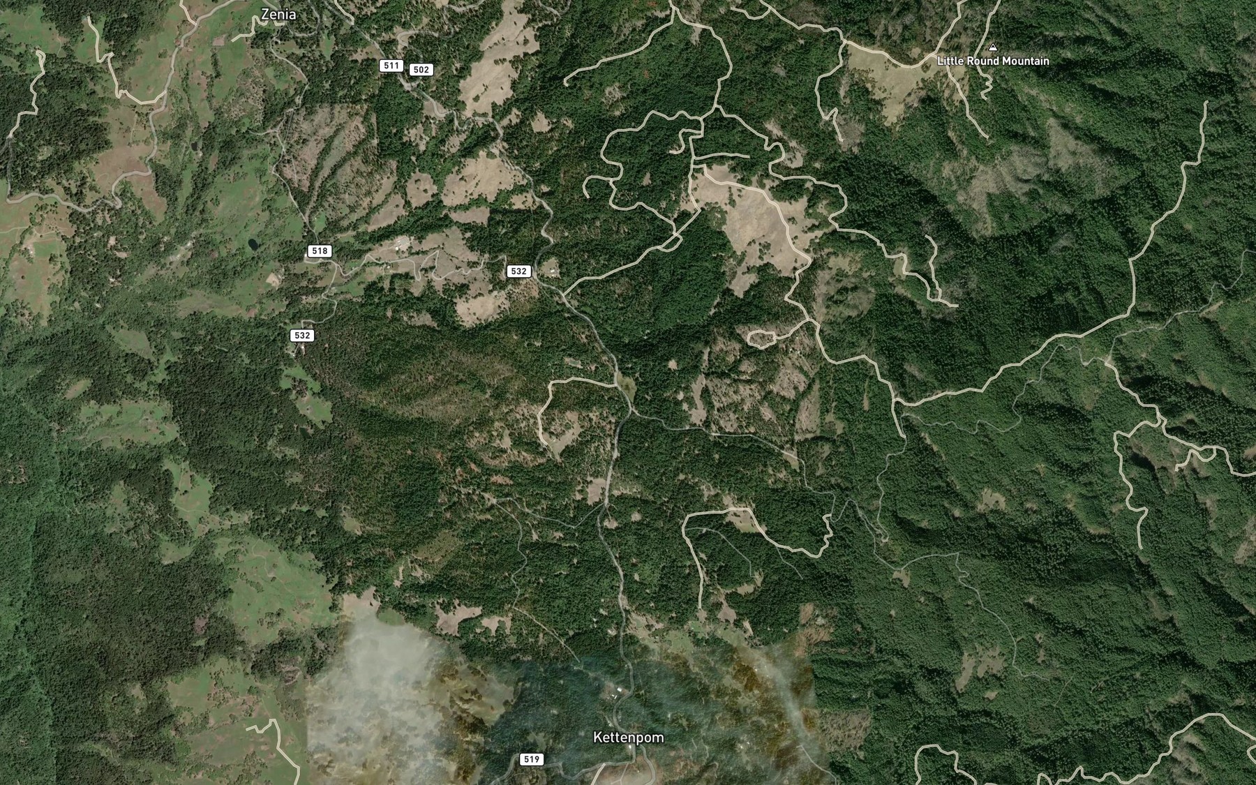 Satellite map of the French Lake