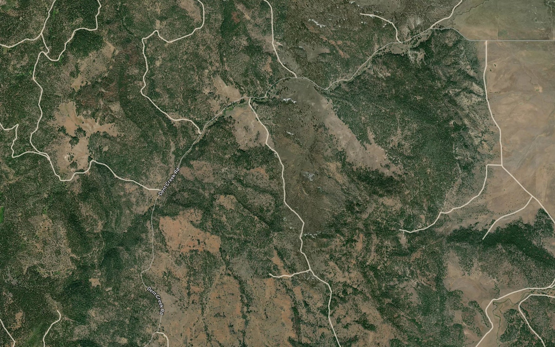 Satellite map of the Horsehead Spring