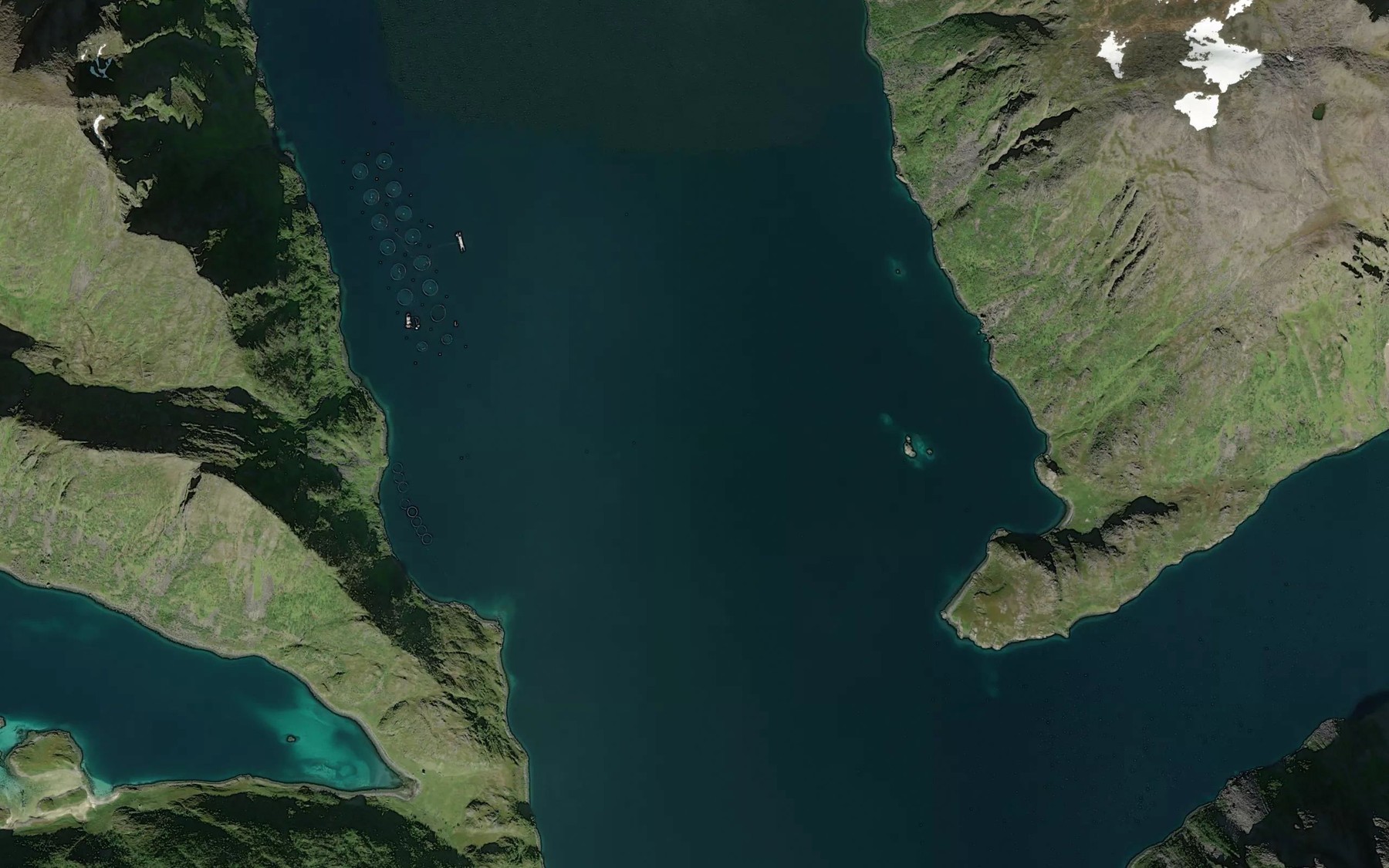 Satellite map of the Jofjorden