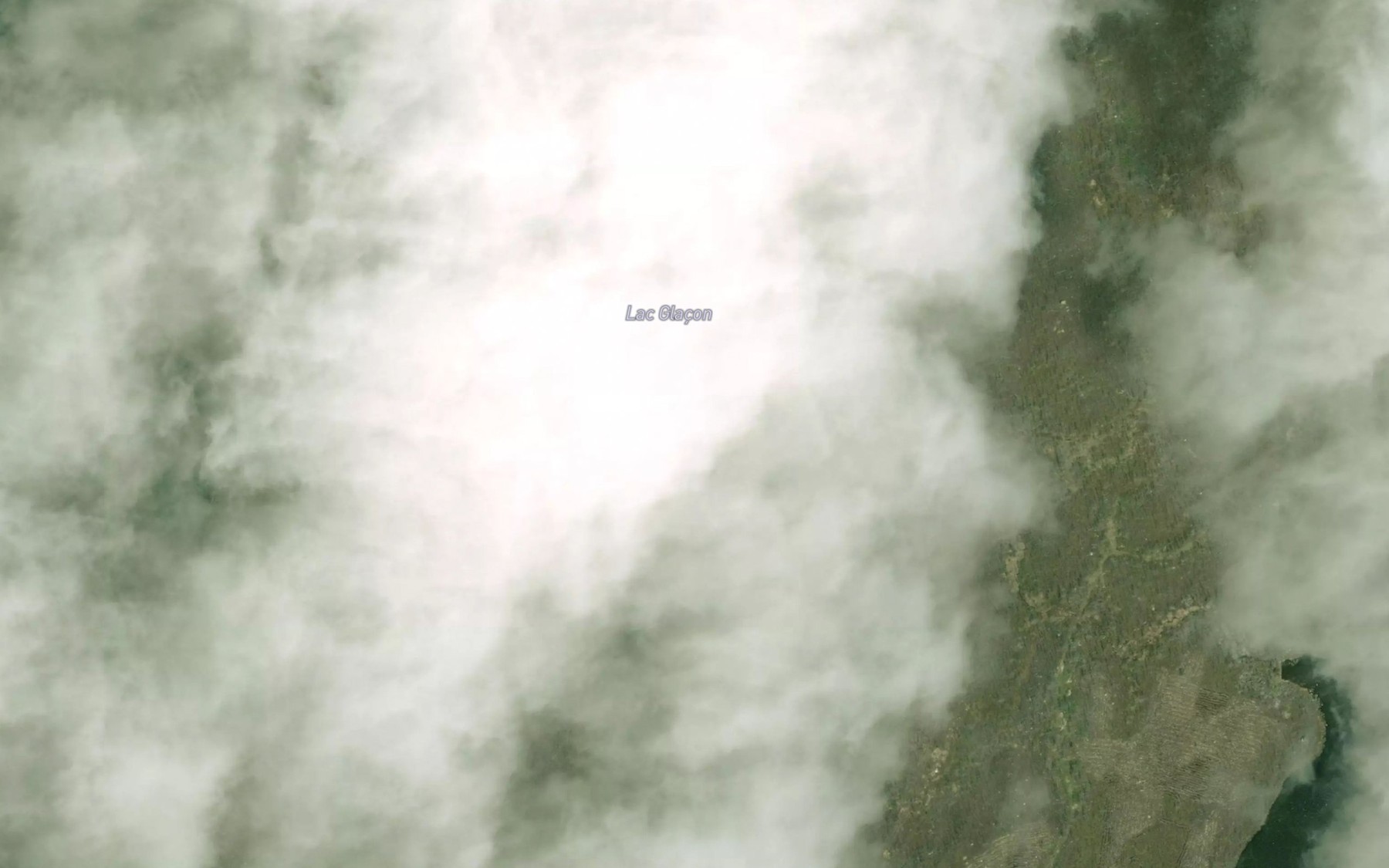 Satellite map of the Lac Glacon