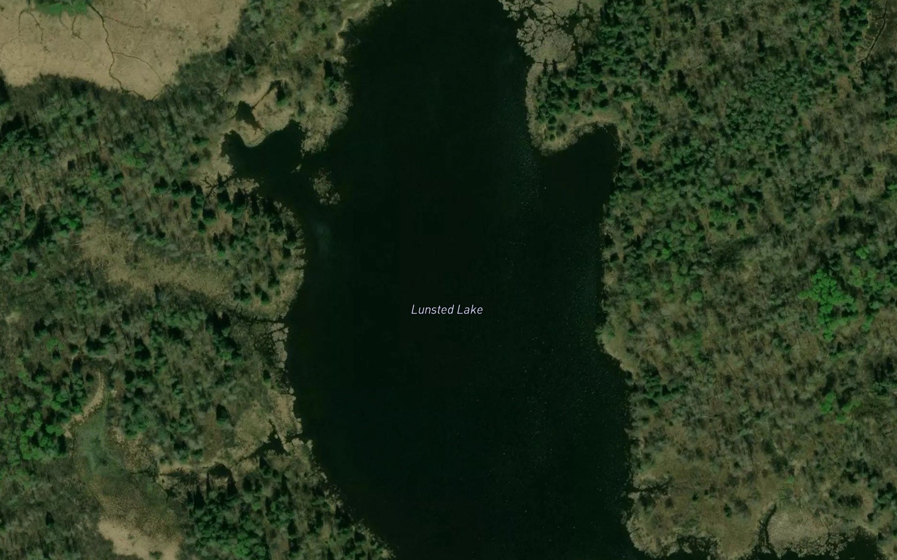 Satellite map of the Lunsted Lake