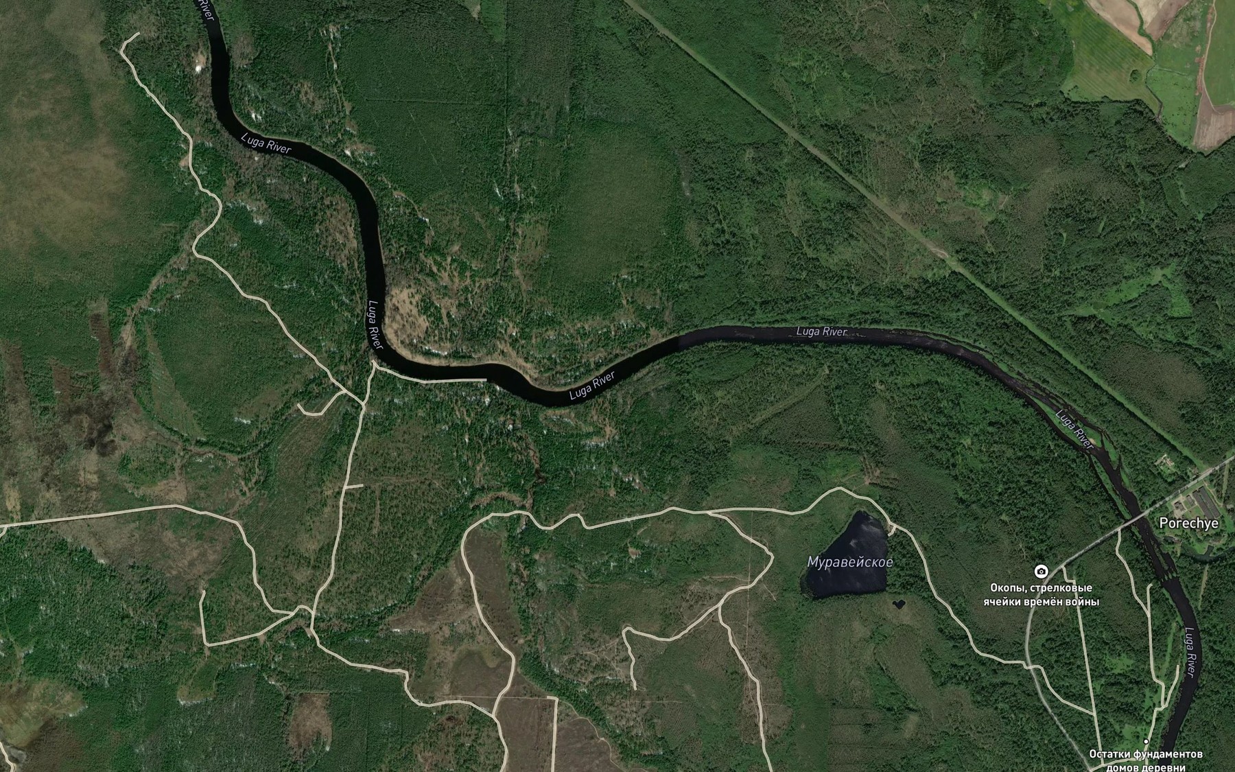 Satellite map of the Sorokin
