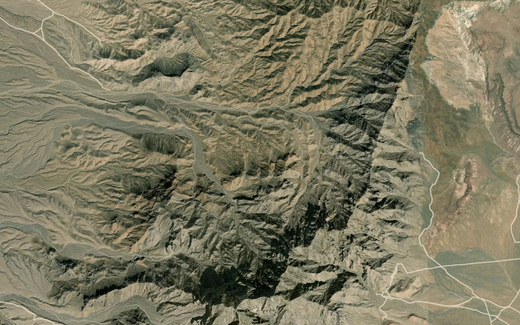 Satellite map of the Tough Nut Spring