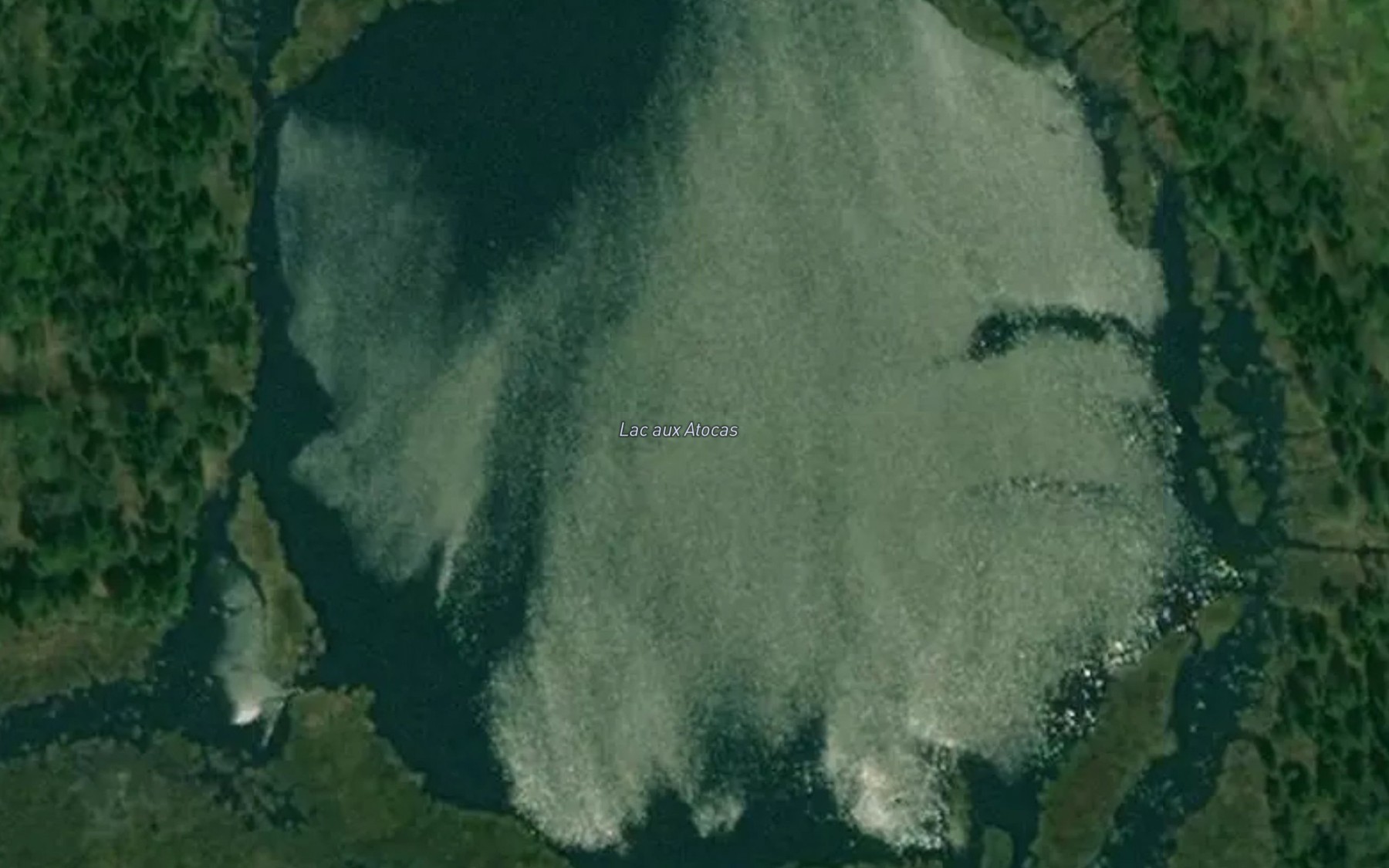 Satellite map of the Lac aux Atocas