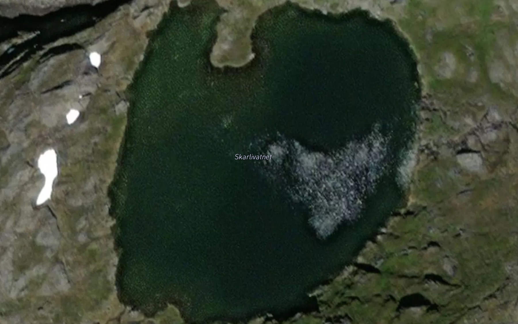 Satellite map of the Skarlivatnet