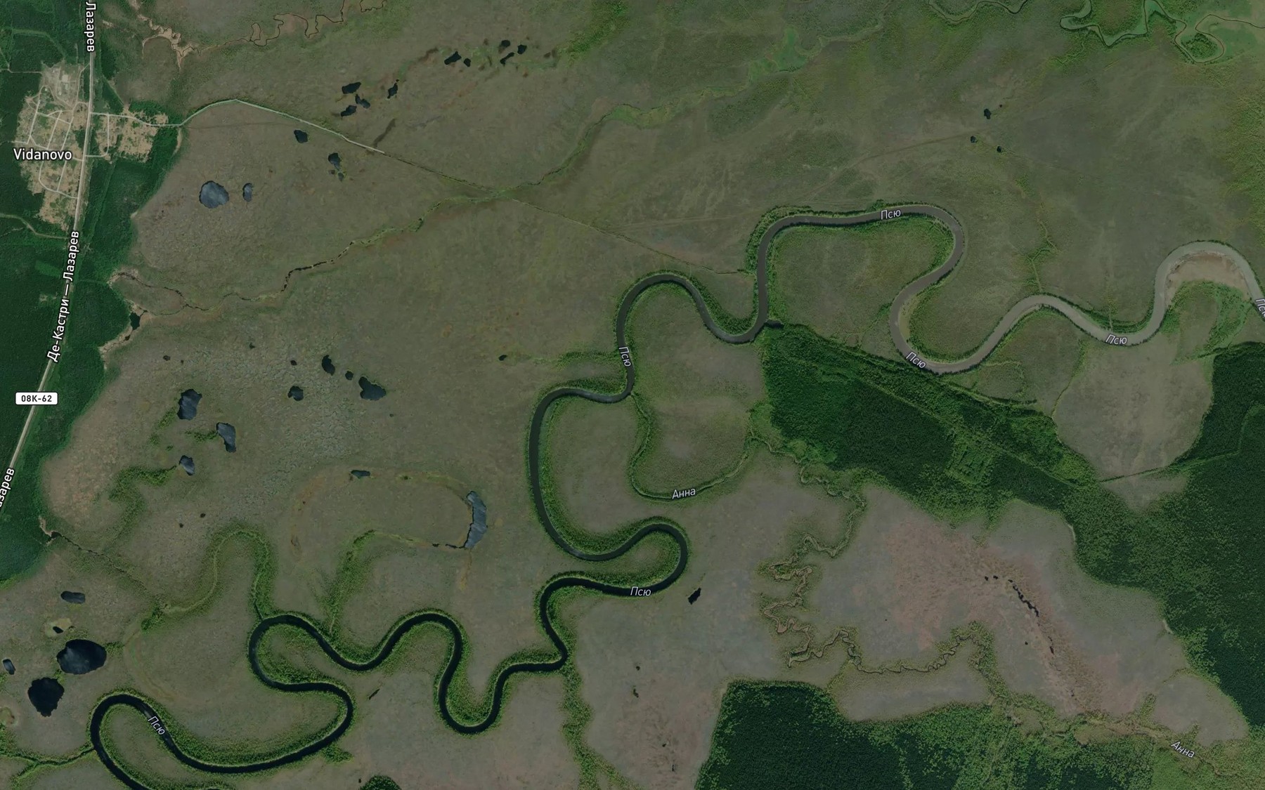 Satellite map of the Anna
