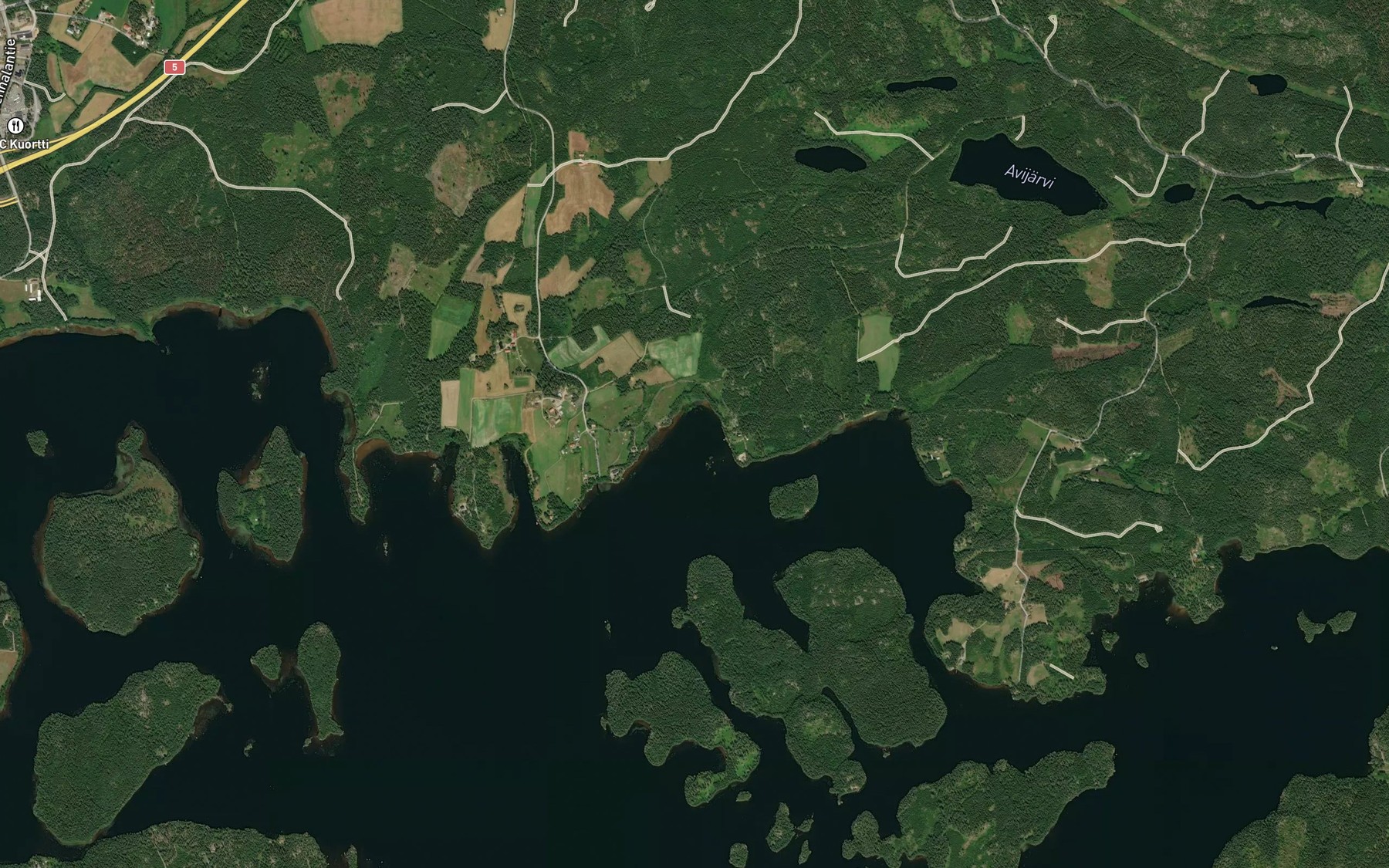 Satellite map of the Sammalisto