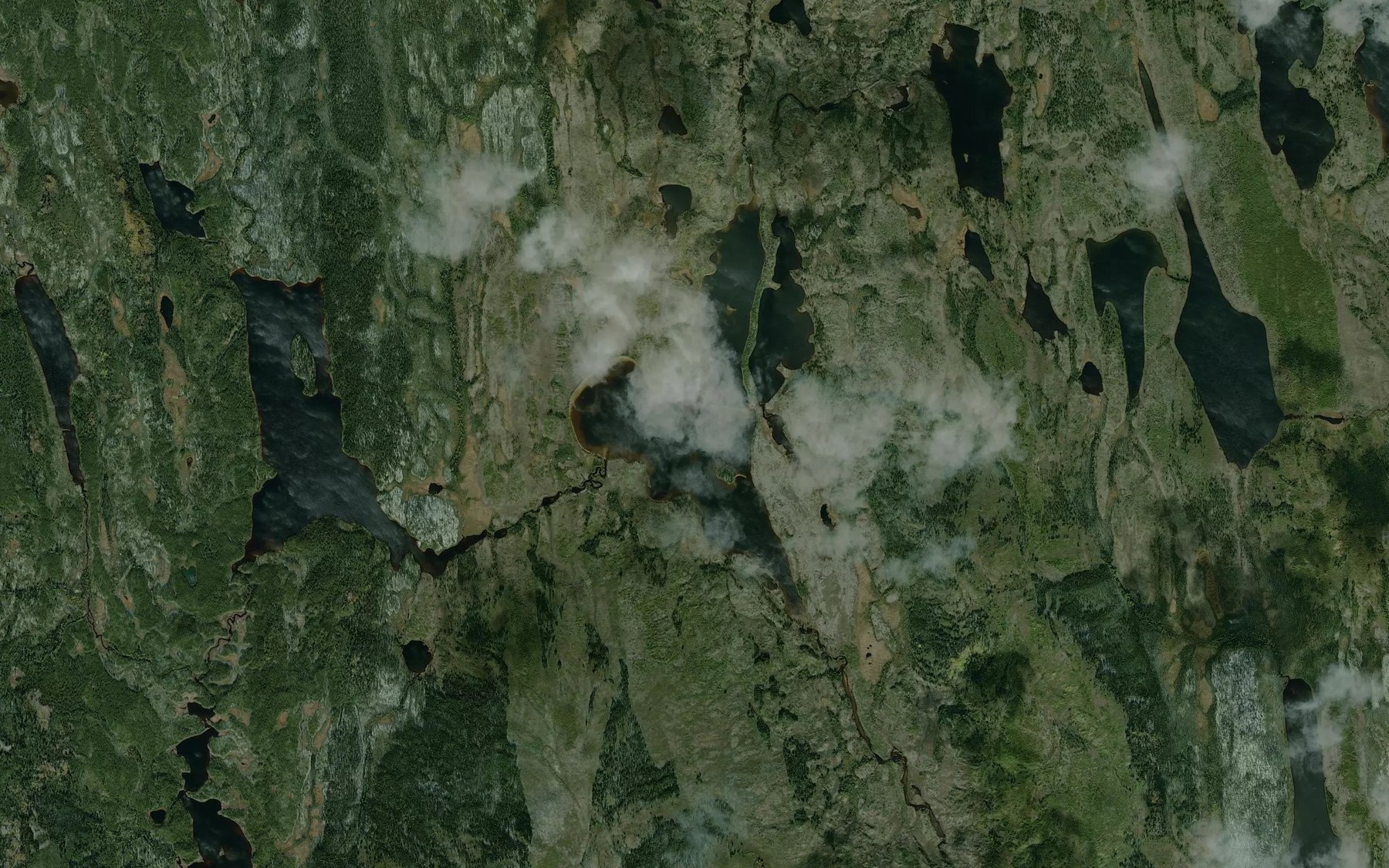 Satellite map of the Lac Bedard