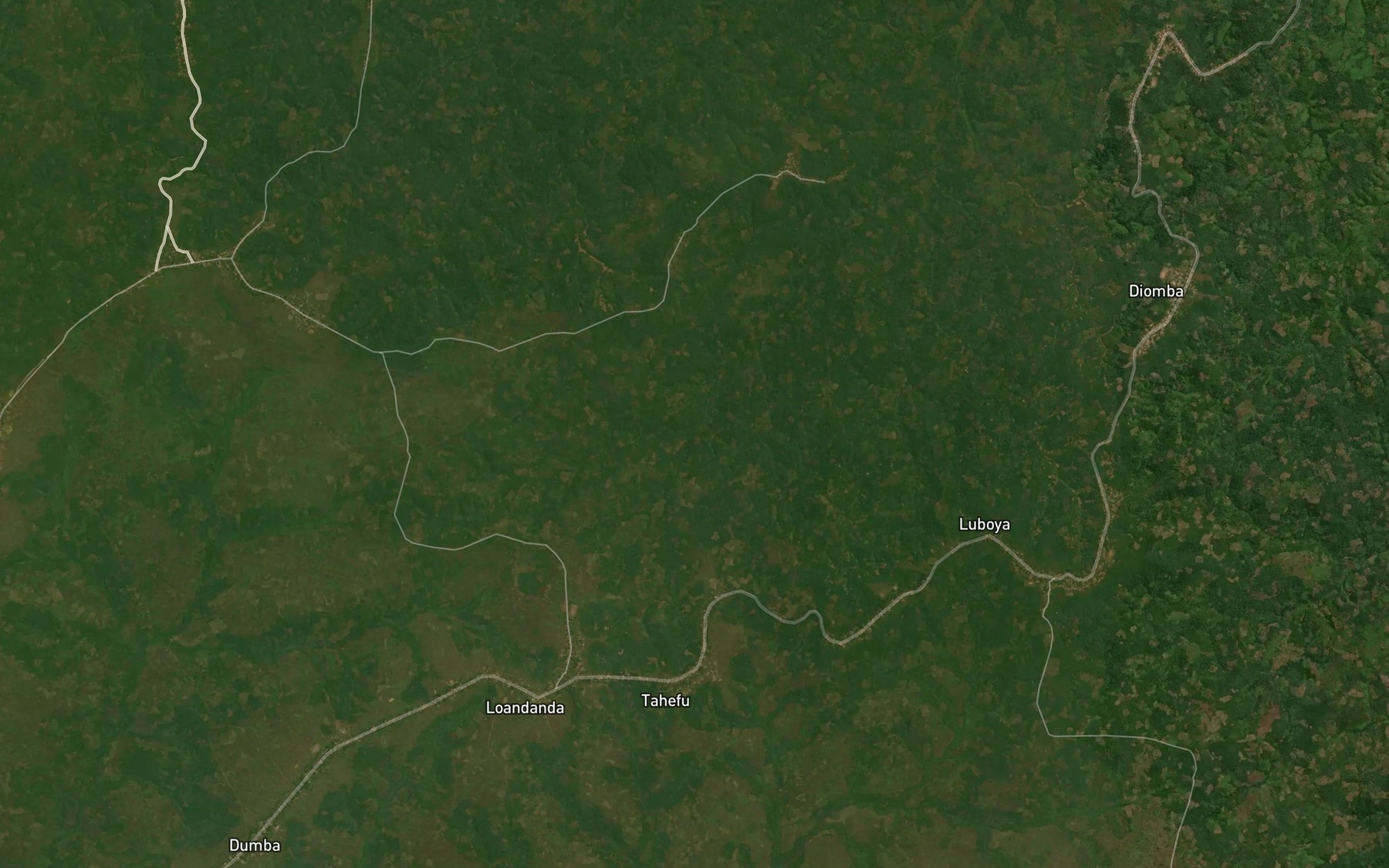 Satellite map of the Tshipuke