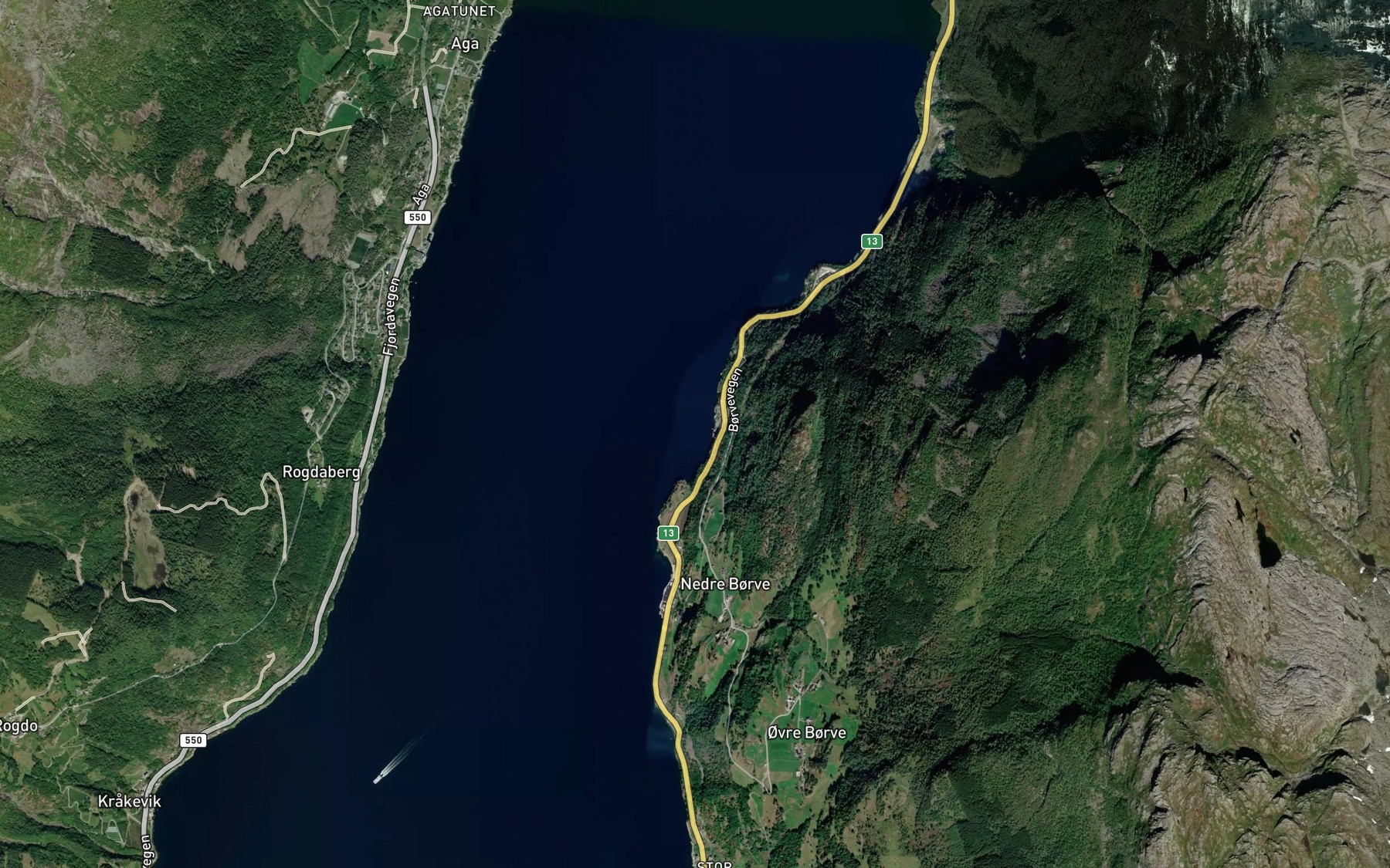 Satellite map of the Selsvik