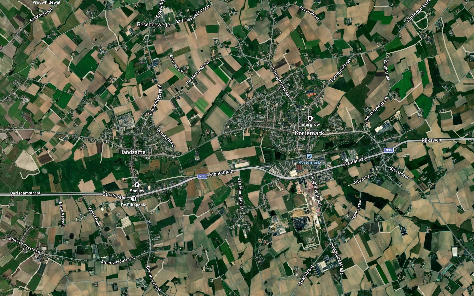 Satellite map of the Krekelbeek