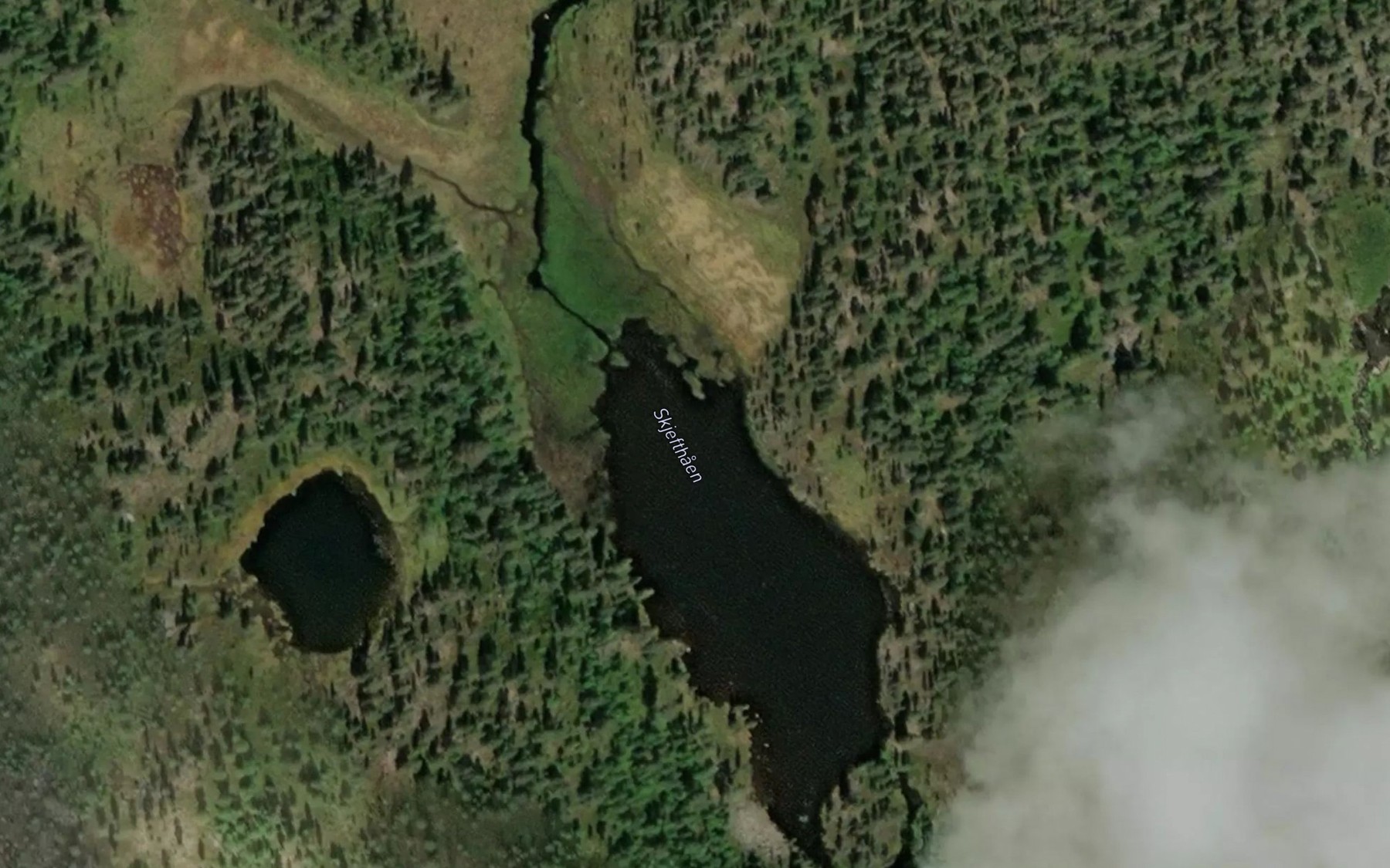 Satellite map of the Skjefthaen