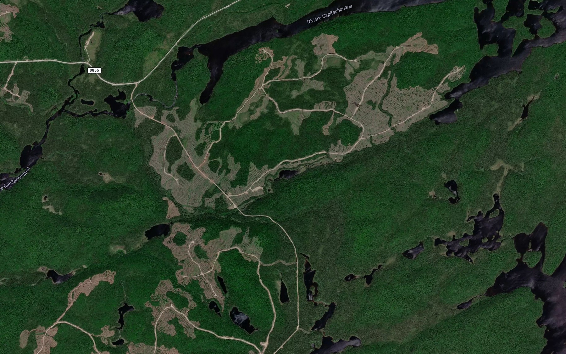 Satellite map of the Lac Cadet