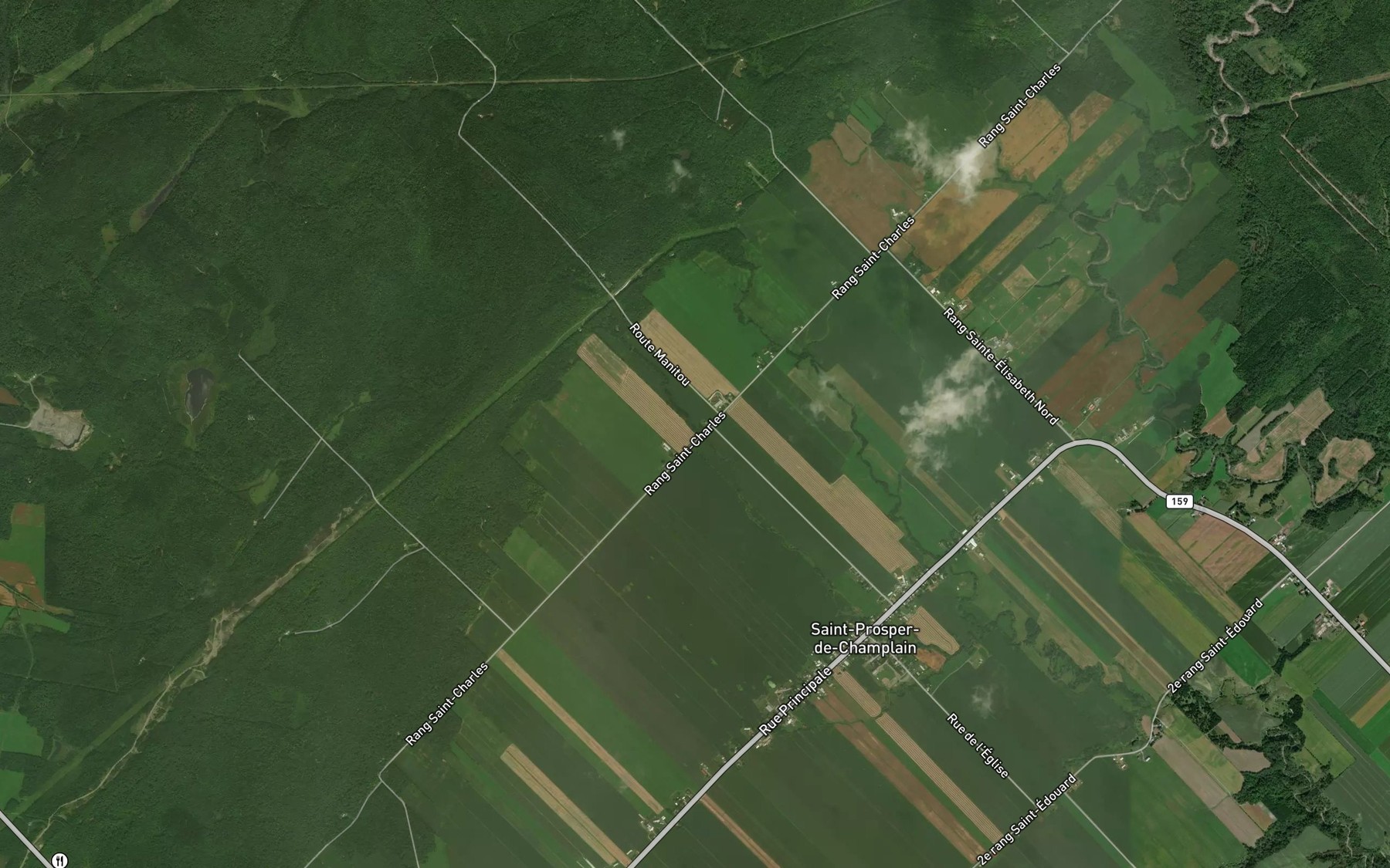 Satellite map of the Cours d'eau Bacon