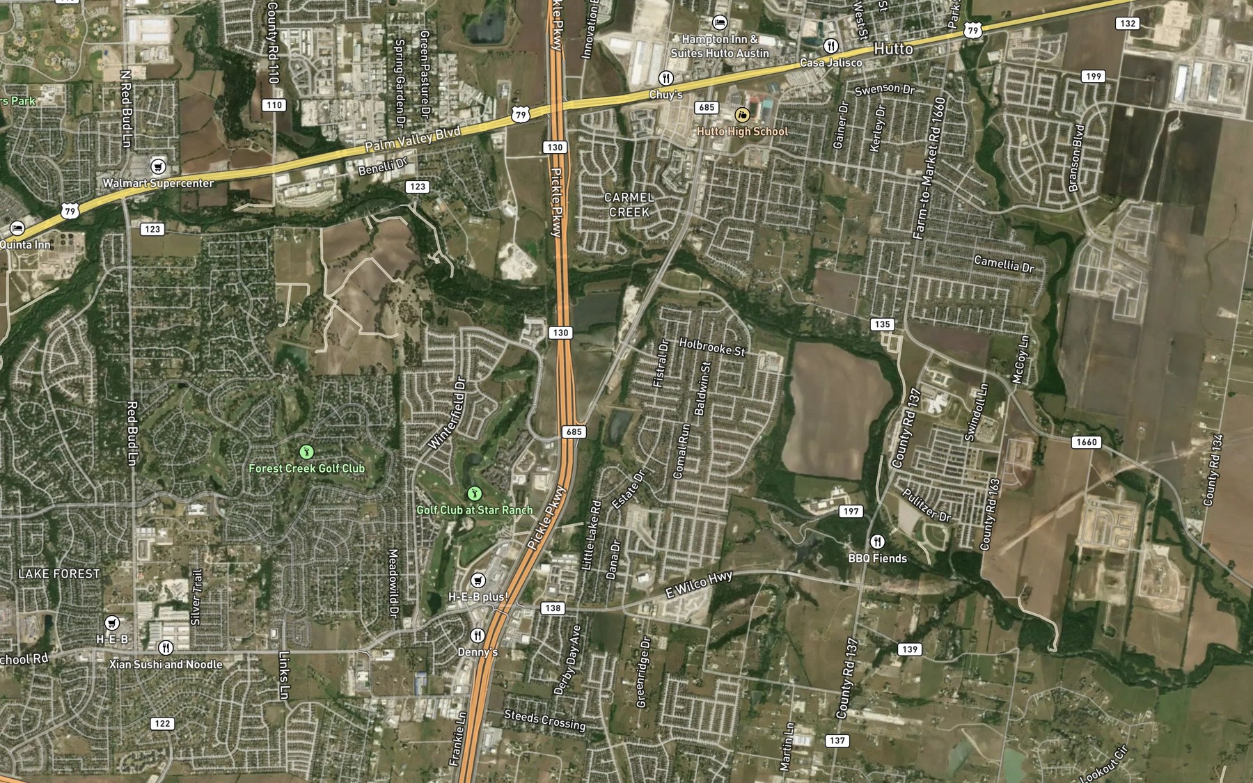 Satellite map of the Soil Conservation Service Site 20 Reservoir
