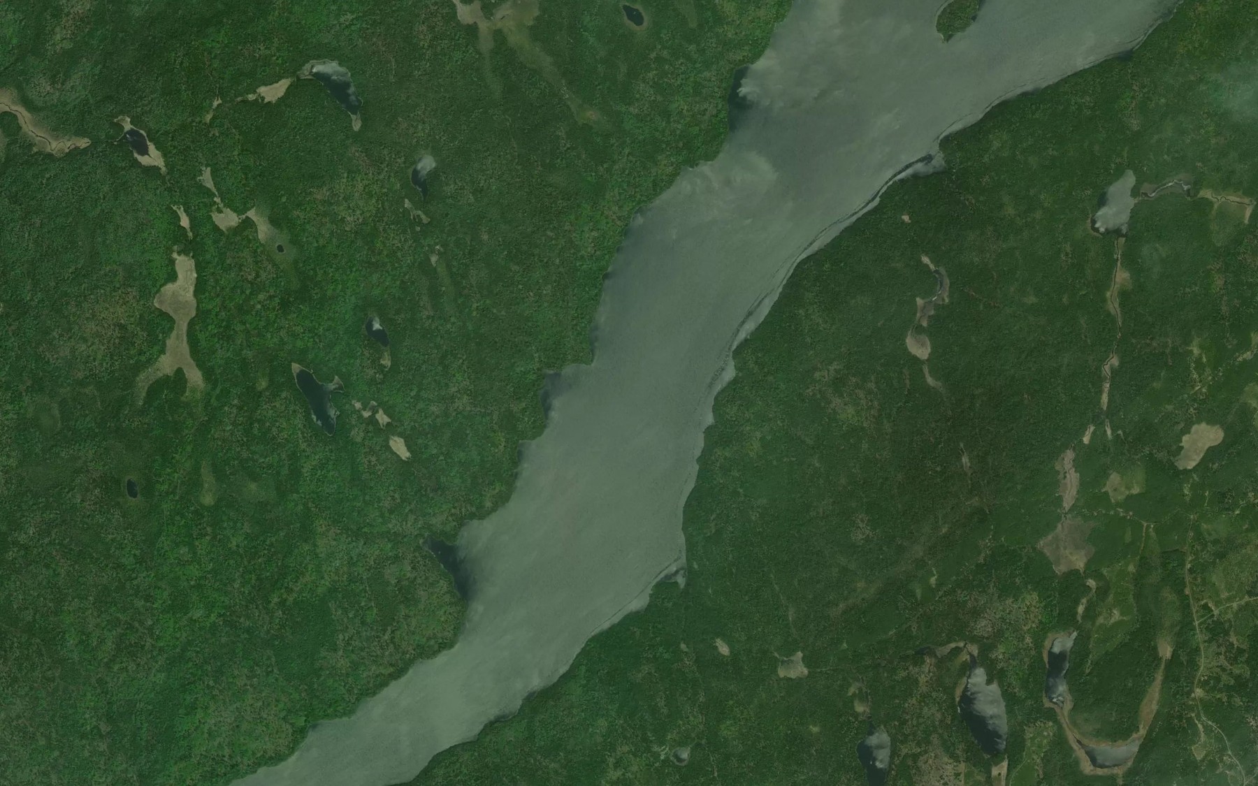 Satellite map of the South Bay