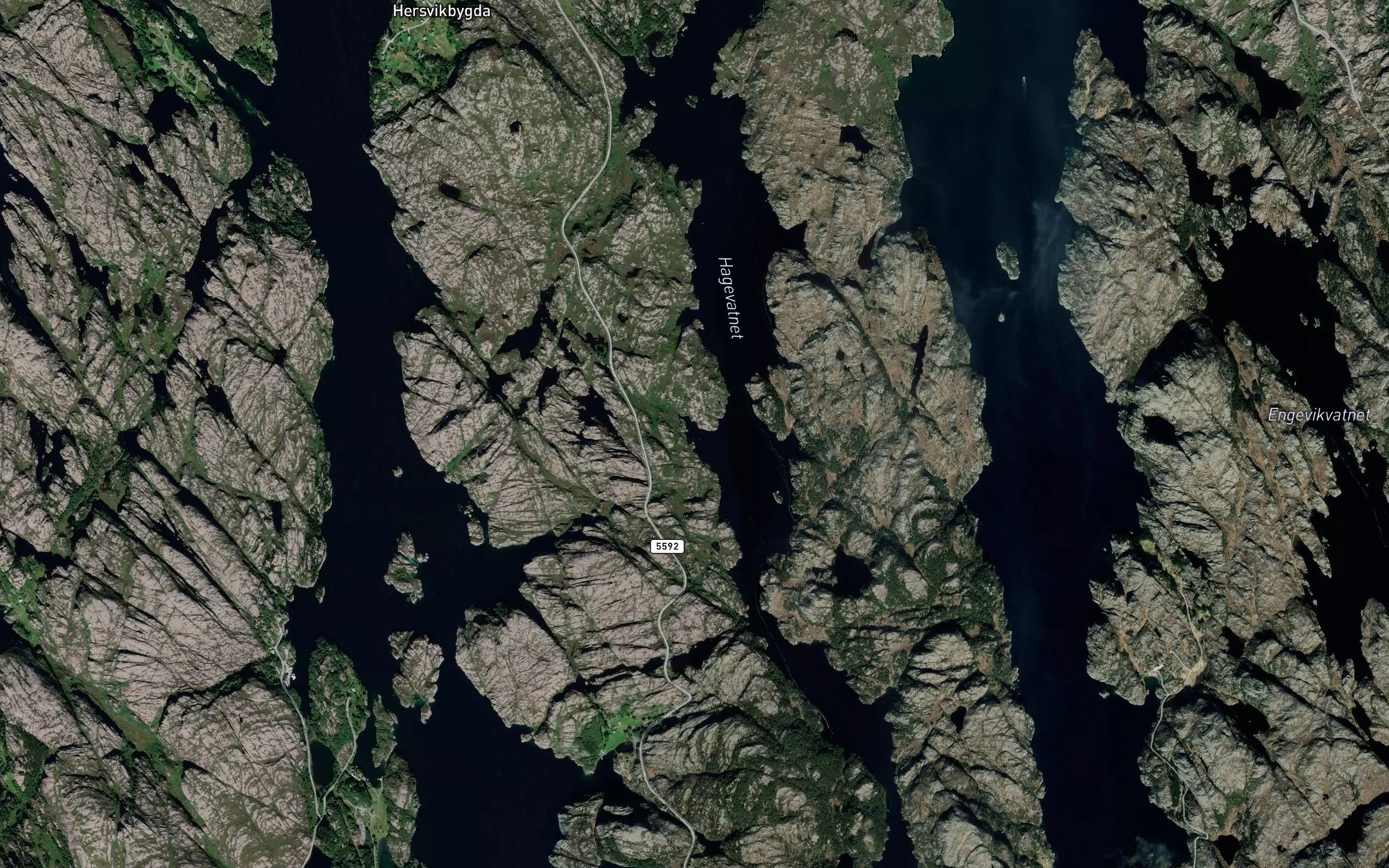 Satellite map of the Sore  Kraknesvika