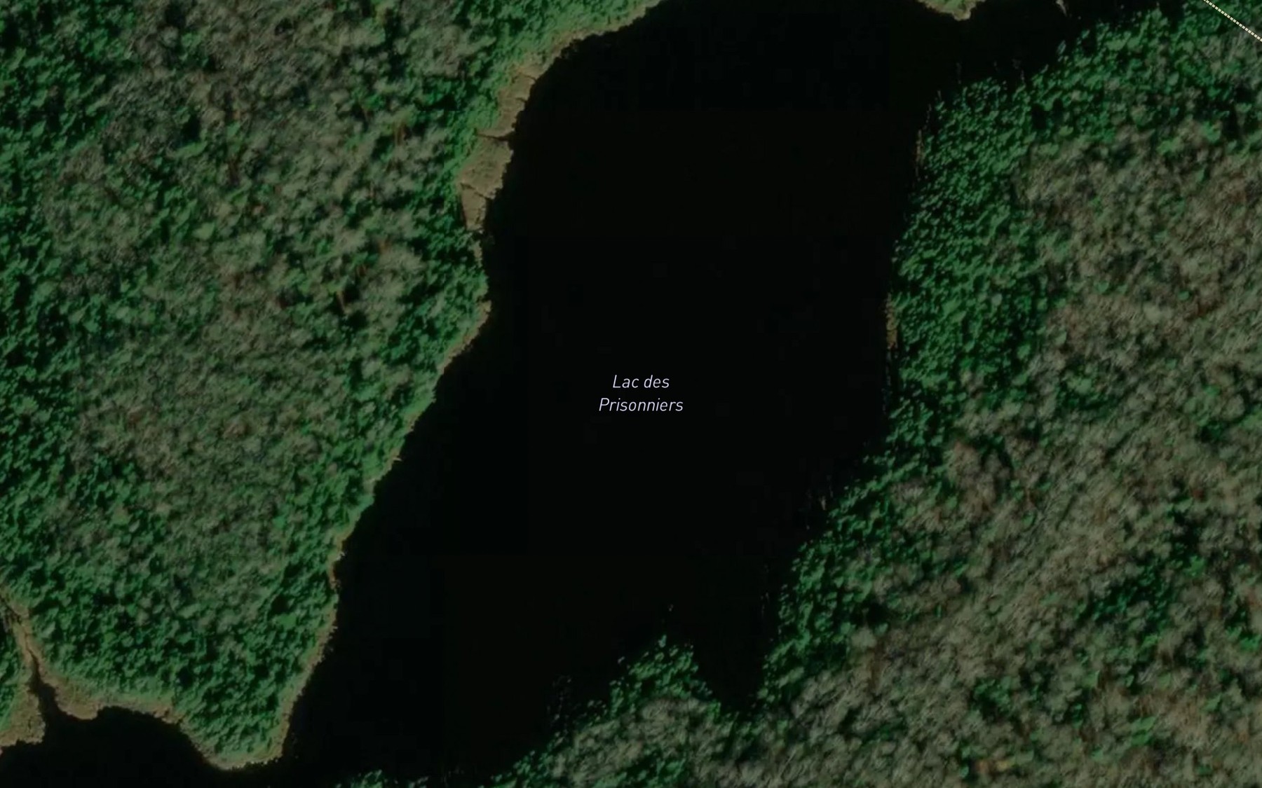 Satellite map of the Lac des Prisonniers